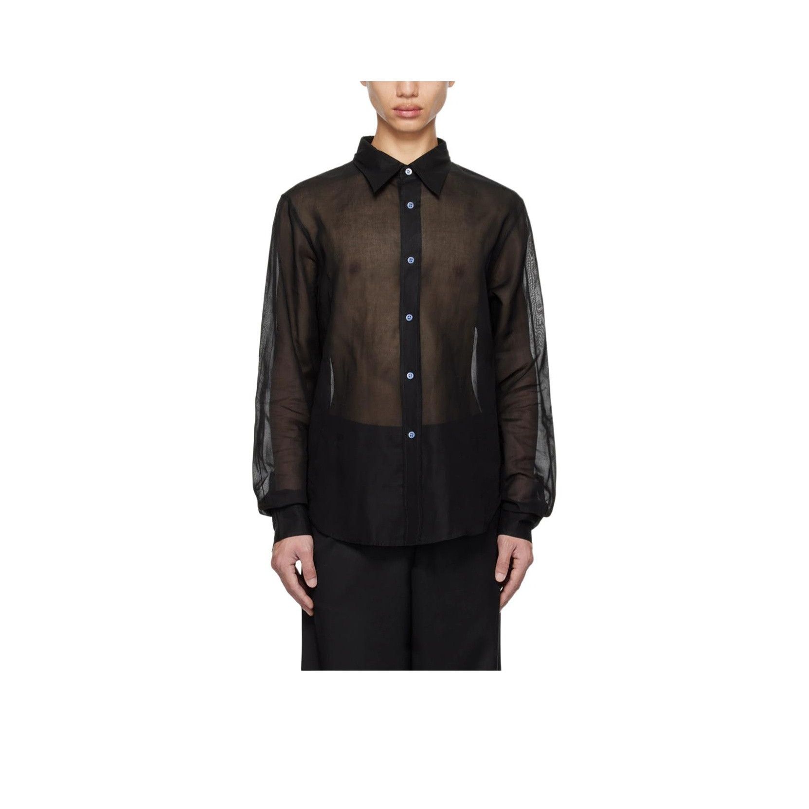 Acne Studios Acne Studios Sheer Button Up Shirt Size S Size US S / EU 44-46 / 1 - 6 Thumbnail