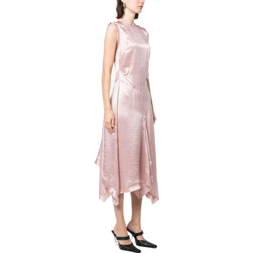 Acne Studios Acne Studios Asymmetric Midi Dress Pink Size 38 Size M / US 6-8 / IT 42-44 - 9 Thumbnail