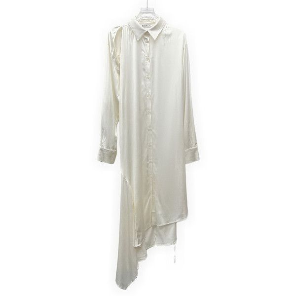 Acne Studios Acne Studios White Asymmetric Shirt Midi Dress 34 Size XXS / US 00 / IT 34 - 8 Thumbnail