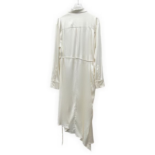 Acne Studios Acne Studios White Asymmetric Shirt Midi Dress 34 Size XXS / US 00 / IT 34 - 2 Thumbnail