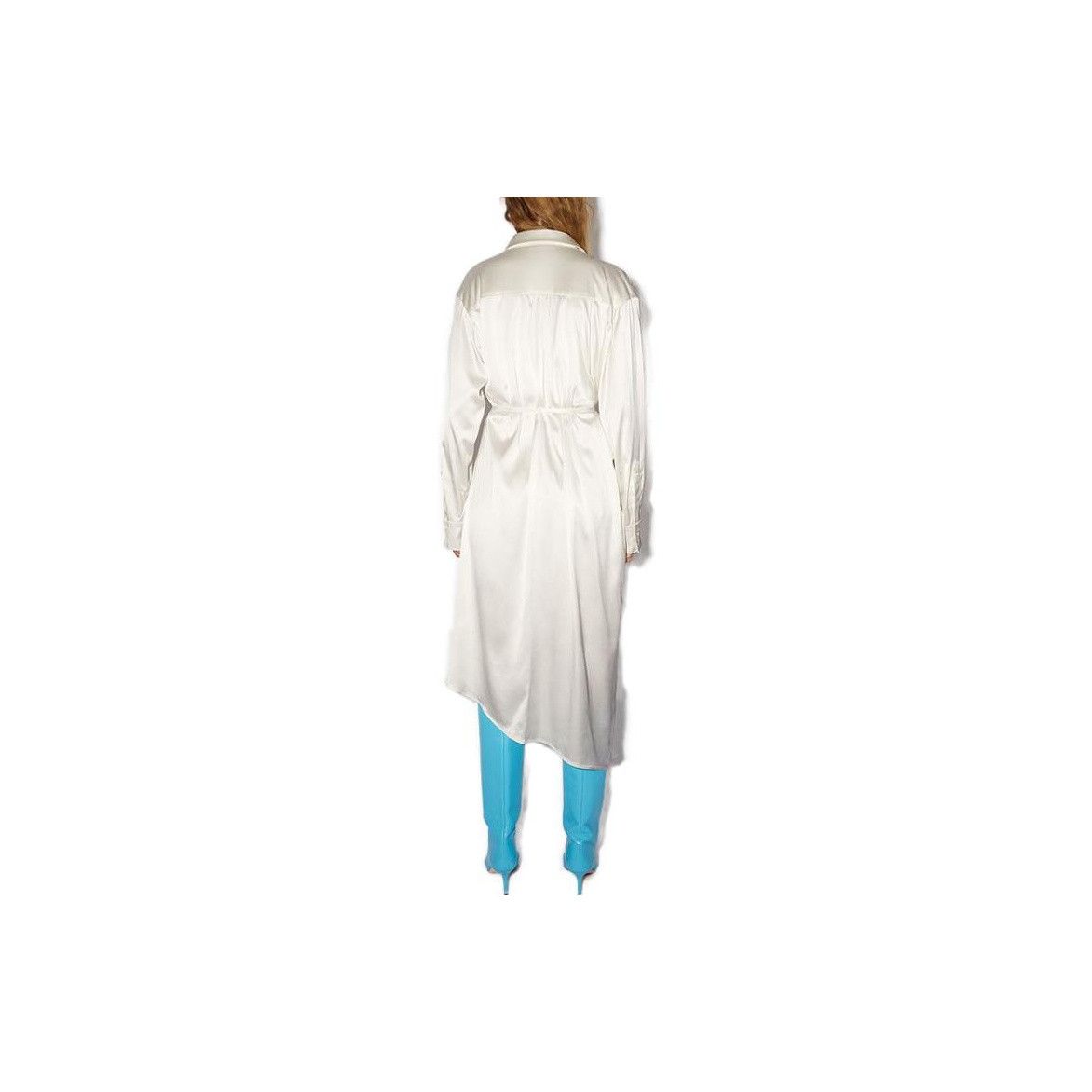 Acne Studios Acne Studios White Asymmetric Shirt Midi Dress 34 Size XXS / US 00 / IT 34 - 11 Thumbnail