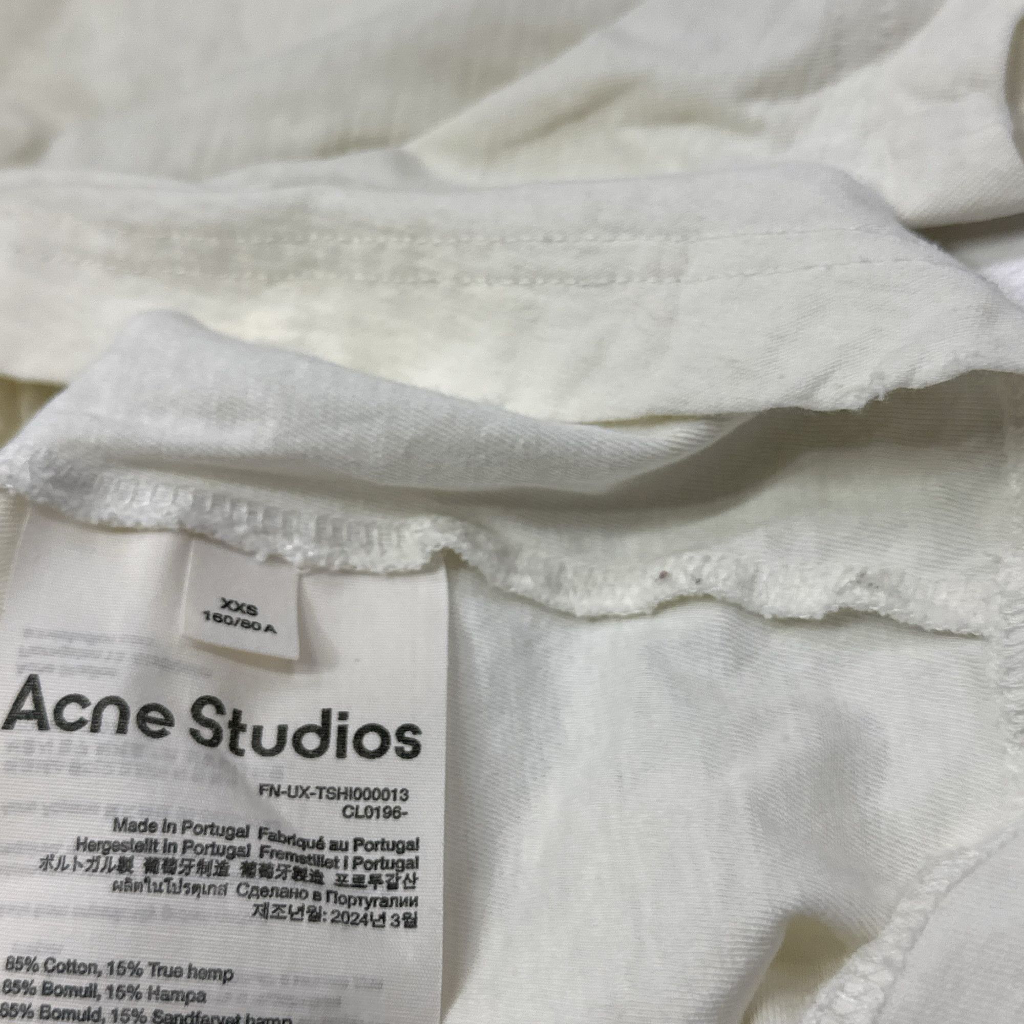 Acne Studios Acne Studios Logo T-Shirt XXS Size US XXS / EU 40 - 3 Thumbnail