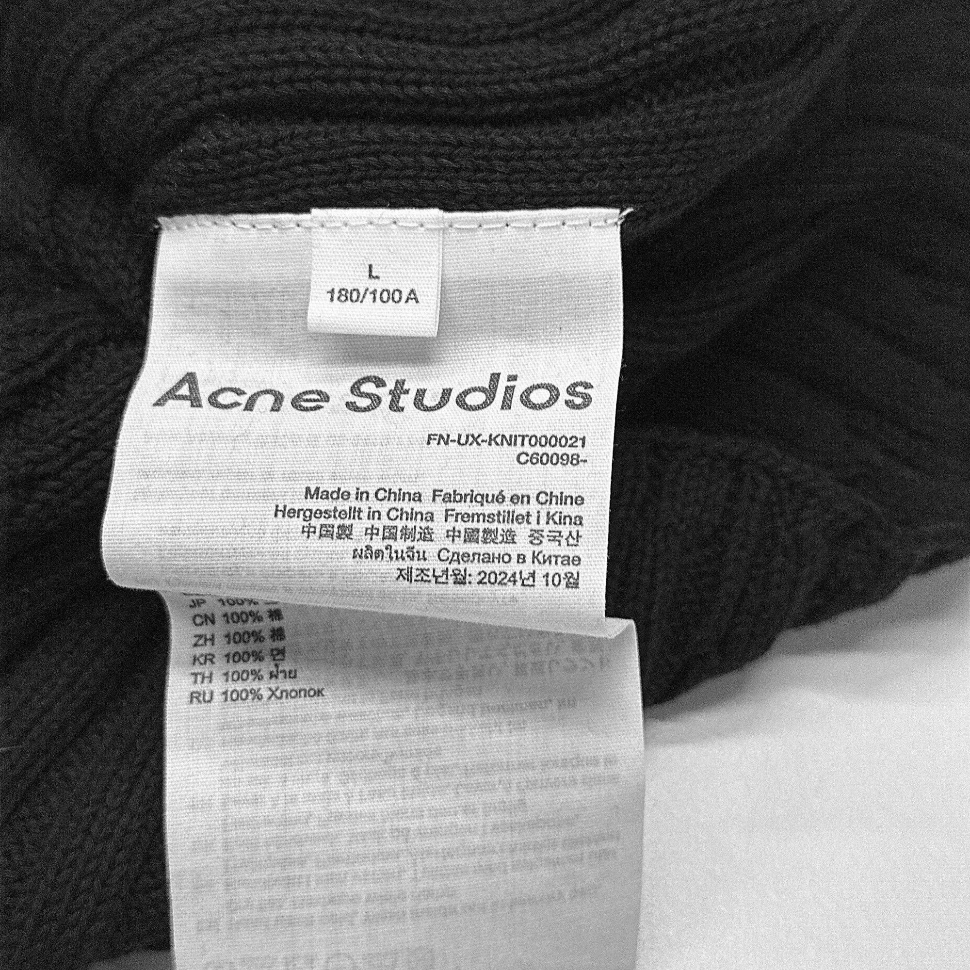 Acne Studios Acne Studios Ribbed Crewneck Cotton Sweater Size L Size L / US 10 / IT 46 - 4 Thumbnail