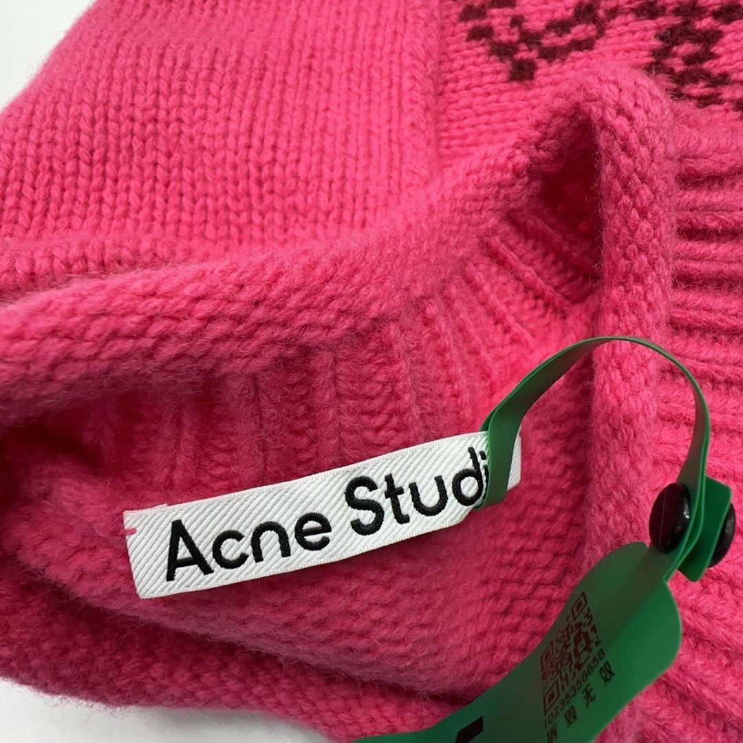 Acne Studios Acne Studios Fair Isle Bow Pattern Sweater Size S Size S / US 4 / IT 40 - 3 Thumbnail