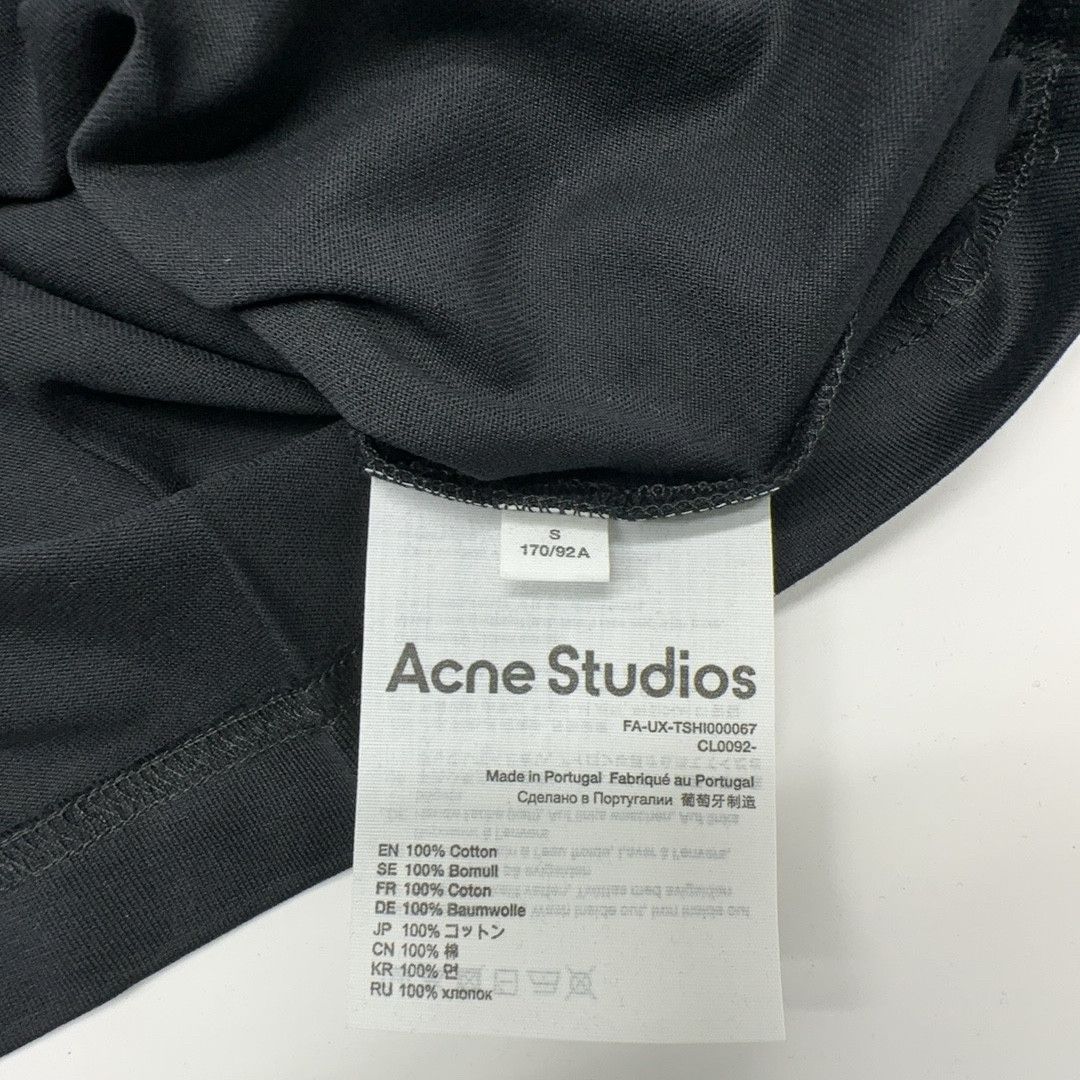 Acne Studios Acne Studios Gold Face Logo T-Shirt Black Size M Size US M / EU 48-50 / 2 - 3 Thumbnail