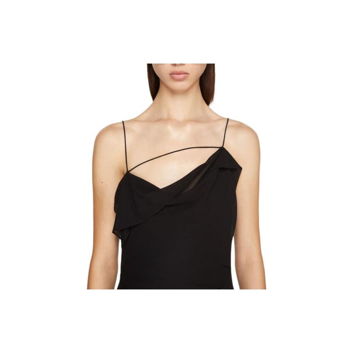 Acne Studios Acne Studios Black Chiffon Midi Dress Size 34 Size XS / US 0-2 / IT 36-38 - 8 Thumbnail
