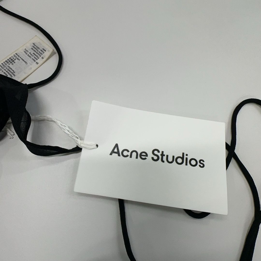 Acne Studios Acne Studios Black Chiffon Midi Dress Size 34 Size XS / US 0-2 / IT 36-38 - 3 Thumbnail