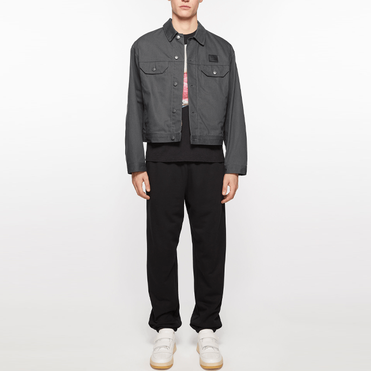 Acne Studios Acne Studios Face Patch Cotton Jacket Dark Grey Size L Size US L / EU 52-54 / 3 - 6 Thumbnail
