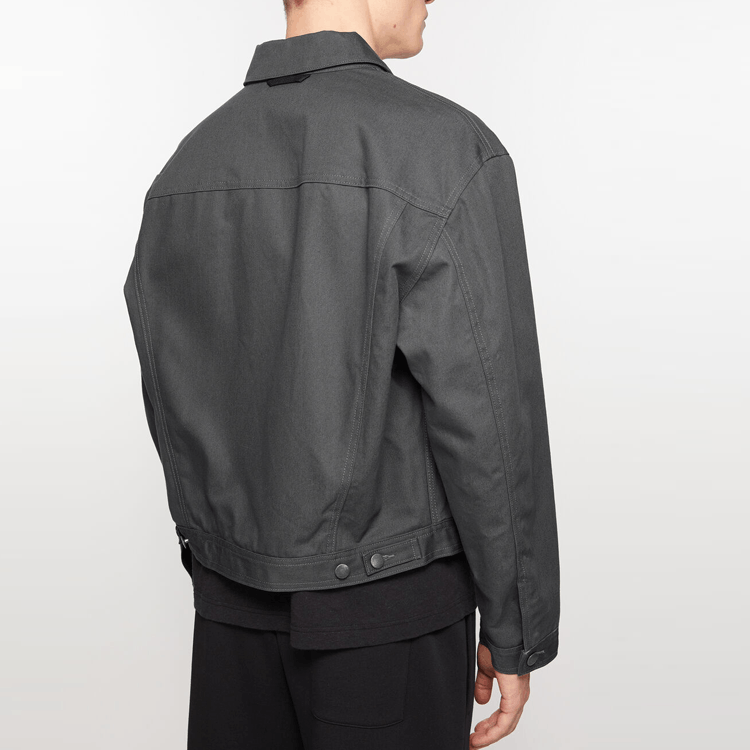 Acne Studios Acne Studios Face Patch Cotton Jacket Dark Grey Size L Size US L / EU 52-54 / 3 - 4 Thumbnail