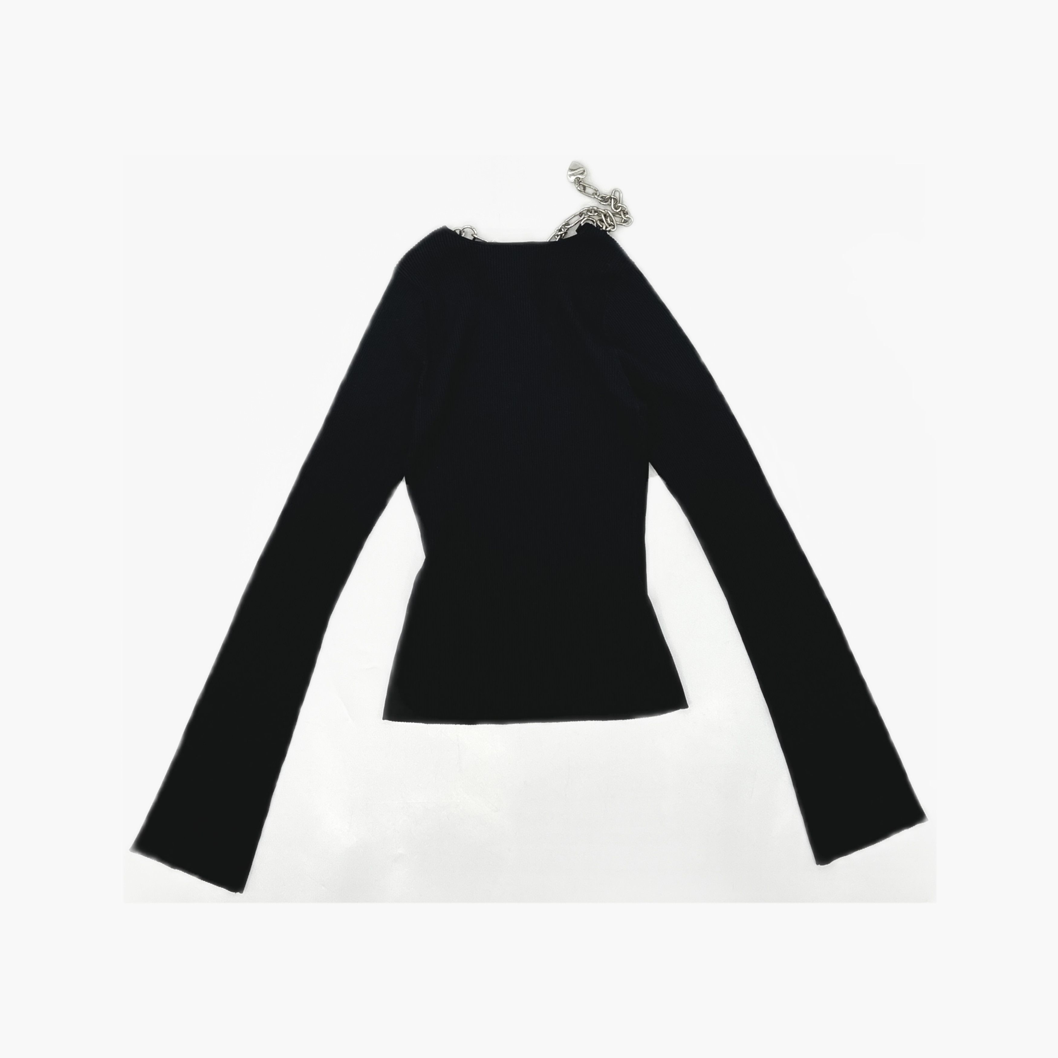 Acne Studios Acne Studios Chain Detail V-Neck Sweater Size XS Size XS / US 0-2 / IT 36-38 - 2 Thumbnail