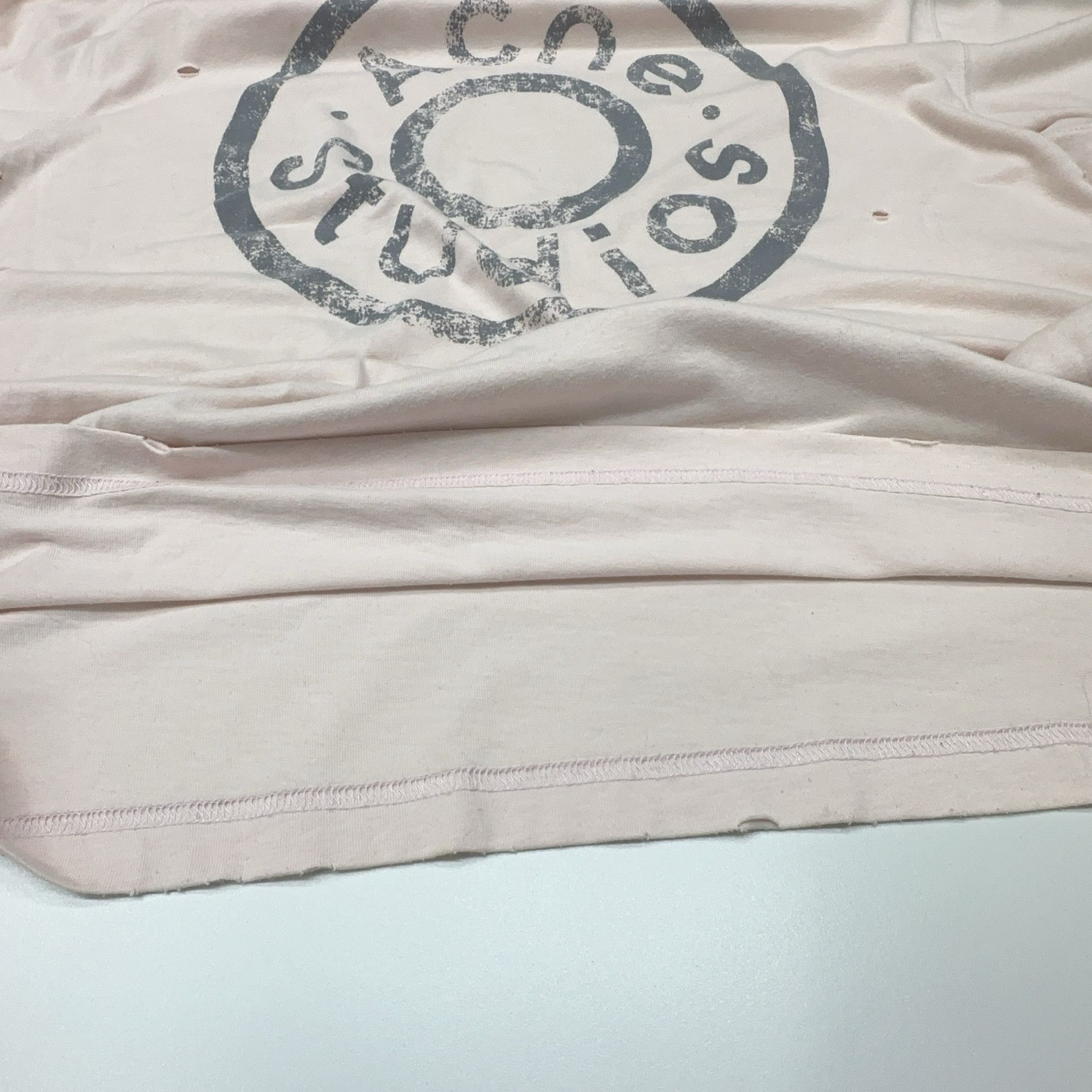 Acne Studios Acne Studios Distressed Logo T-Shirt Size XS Size US XS / EU 42 / 0 - 8 Thumbnail