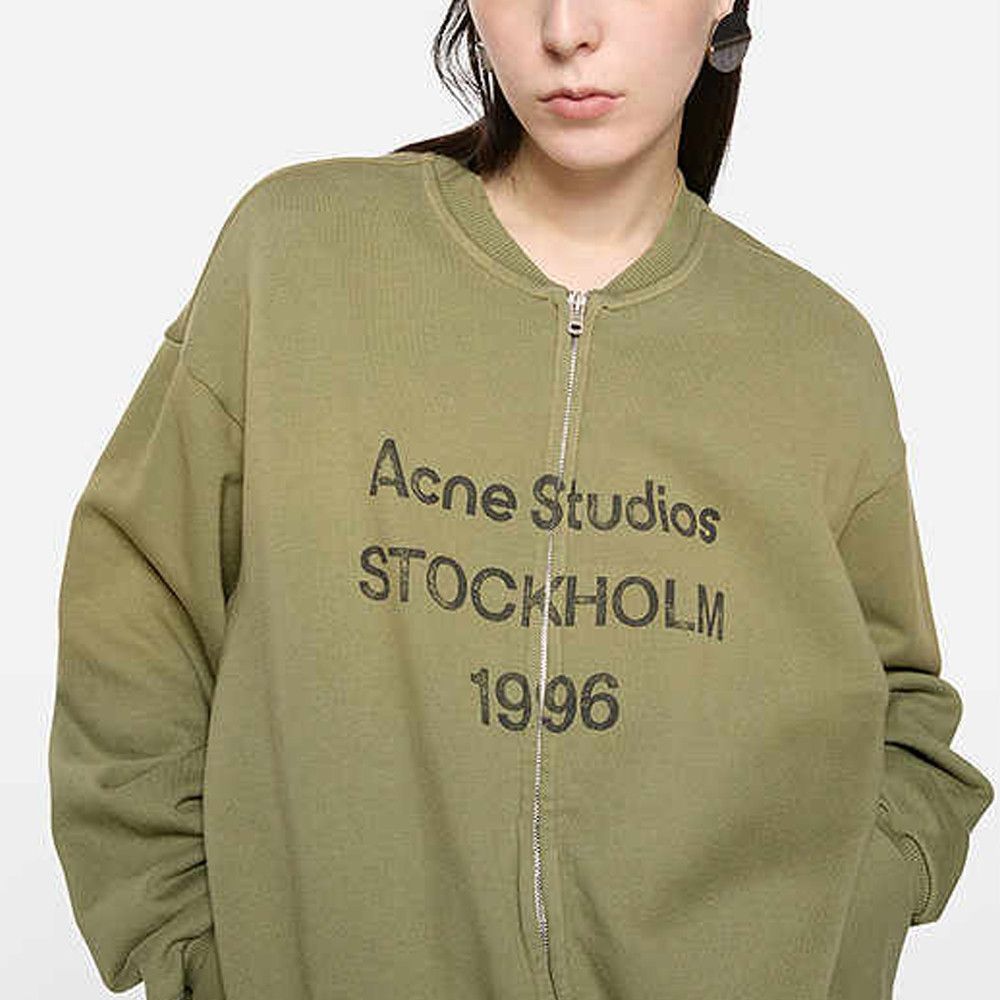 Acne Studios Acne Studios Logo Zip-Up Bomber Size L Size US L / EU 52-54 / 3 - 9 Thumbnail