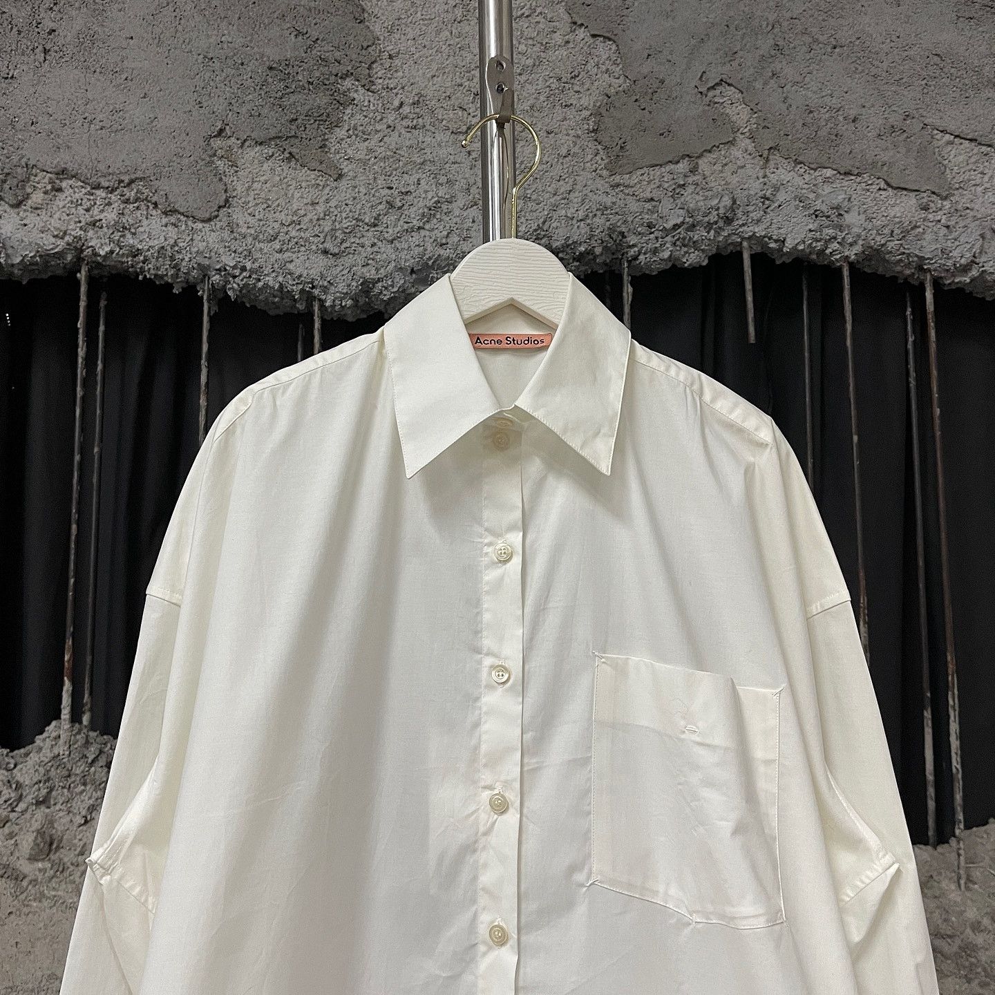 Acne Studios Acne Studios White Cotton Button Up Shirt Size 34 Size XXS / US 00 / IT 34 - 5 Thumbnail