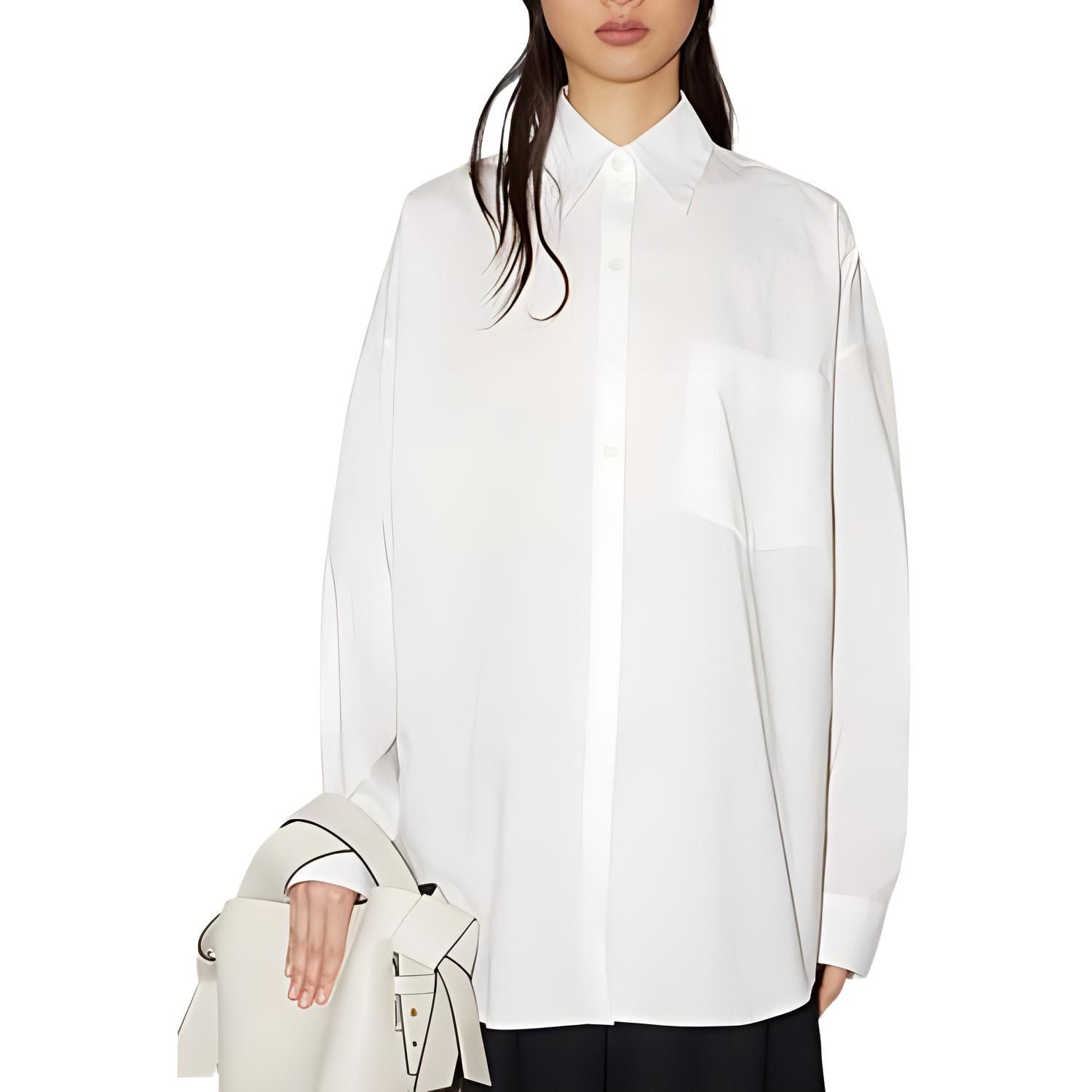 Acne Studios Acne Studios White Cotton Button Up Shirt Size 34 Size XXS / US 00 / IT 34 - 8 Thumbnail
