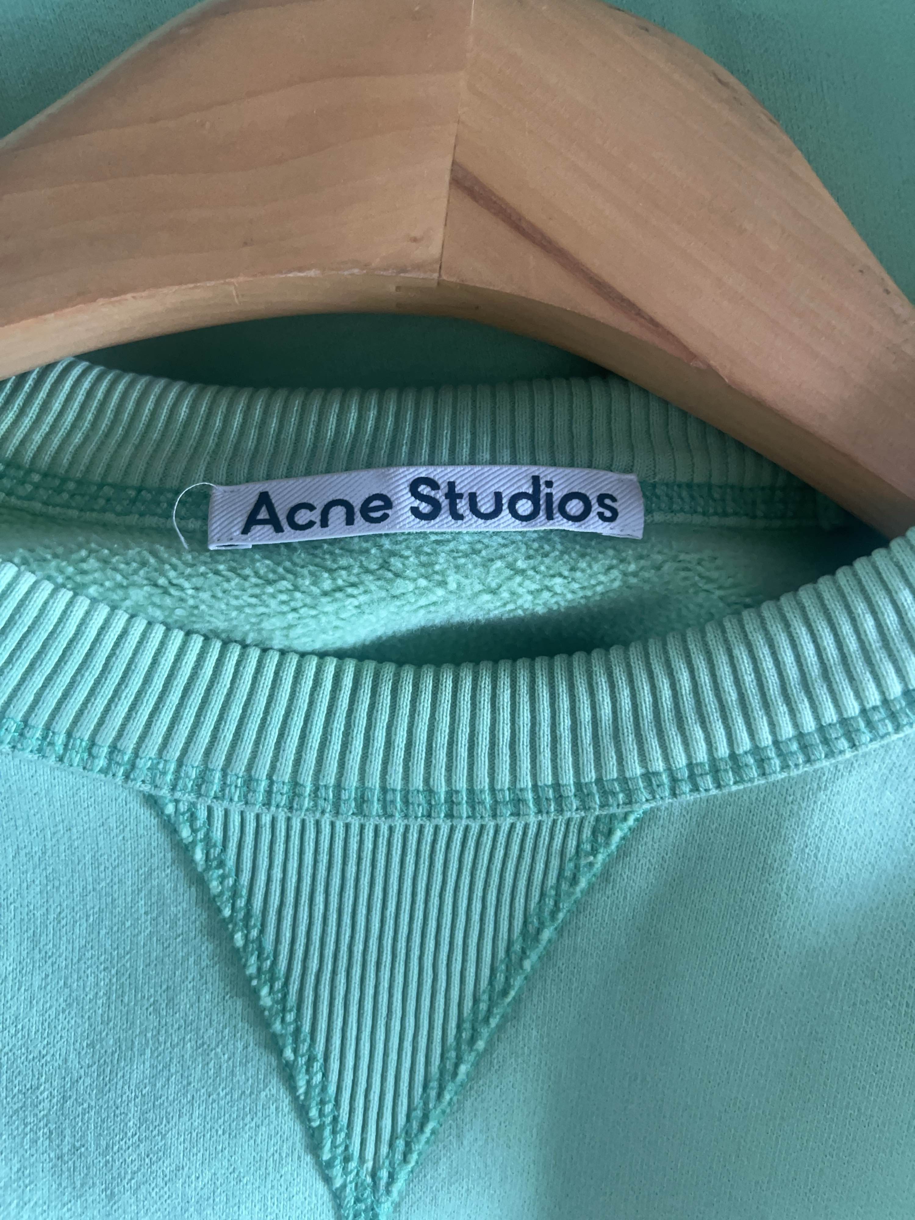 Acne Studios Acne Studios Logo Sweatshirt Mint Size M Size US M / EU 48-50 / 2 - 3 Thumbnail