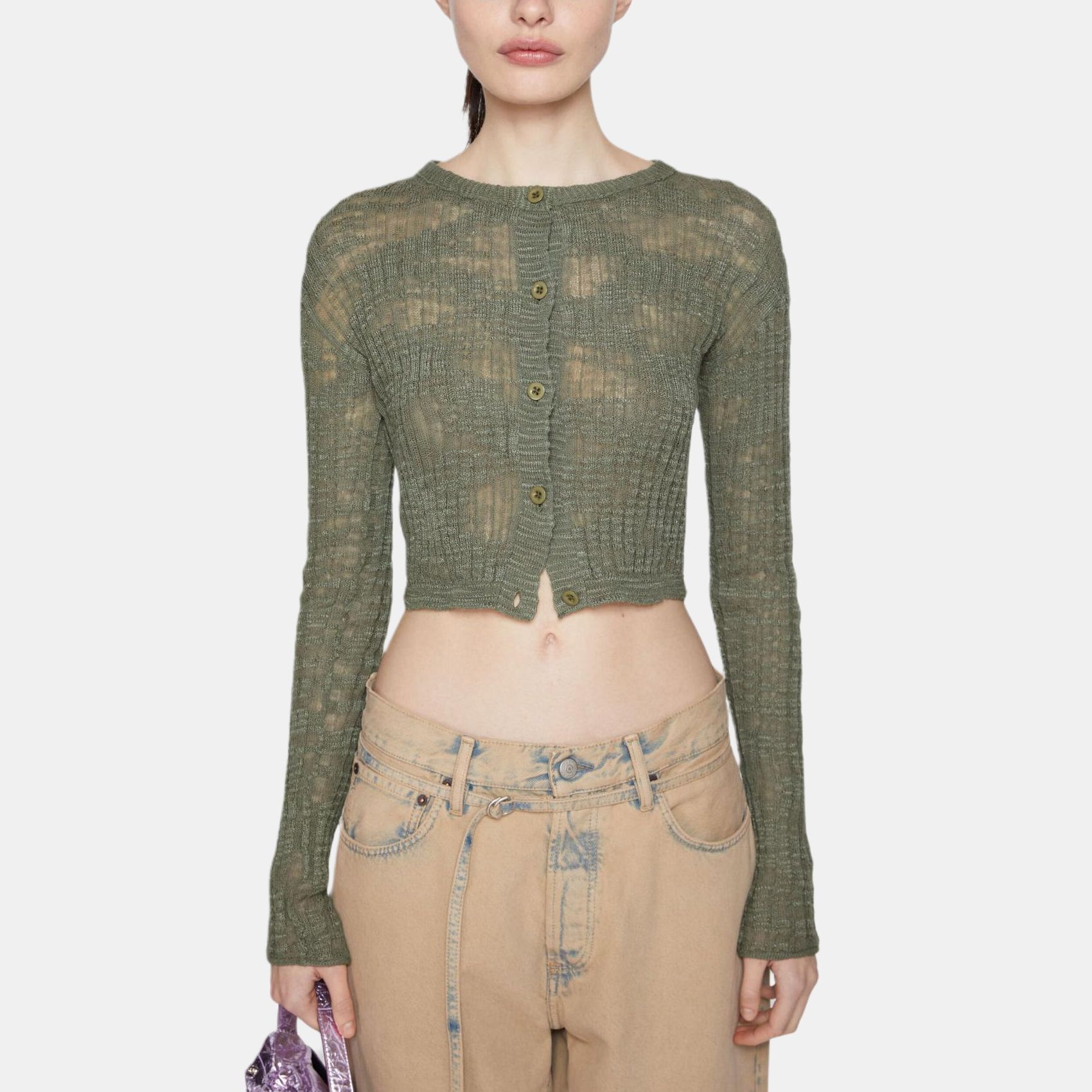 Acne Studios Acne Studios Ribbed Knit Cardigan Size XS Size XS / US 0-2 / IT 36-38 - 4 Thumbnail