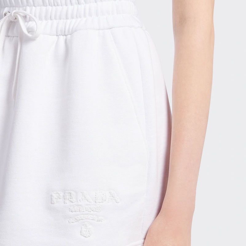 Prada Prada Embroidered Cotton Shorts Size M Size 28" / US 6 / IT 42 - 13 Thumbnail