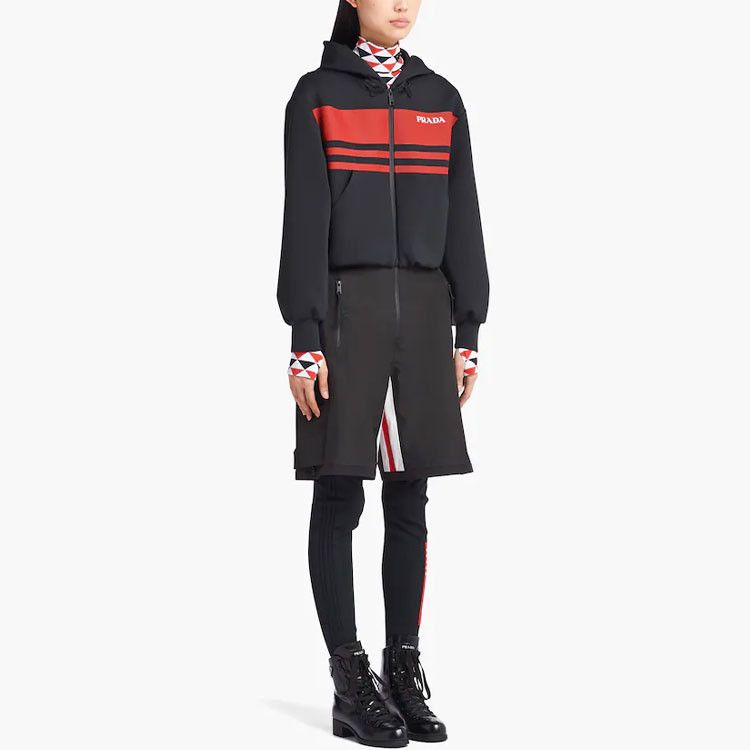 Prada Prada Logo Stripe Zip-Up Hoodie Jacket Size S Size S / US 4 / IT 40 - 10 Thumbnail