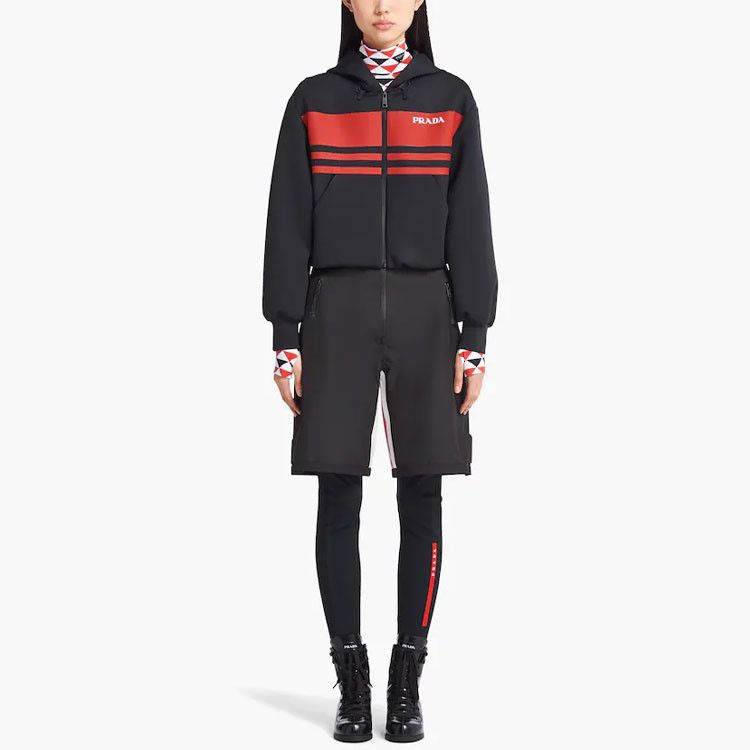 Prada Prada Logo Stripe Zip-Up Hoodie Jacket Size S Size S / US 4 / IT 40 - 9 Thumbnail