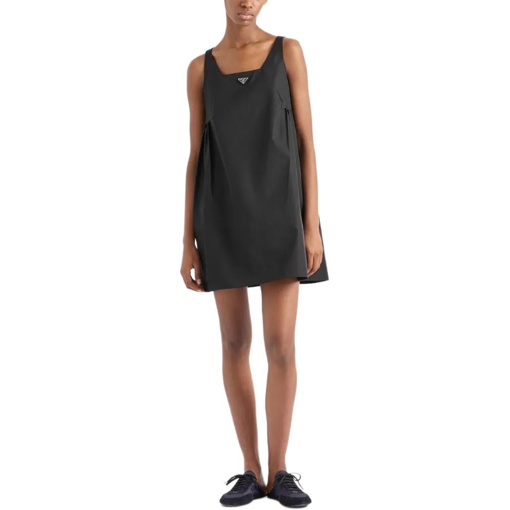 Prada Prada Re-Nylon Triangle Logo Mini Dress 38 Size XS / US 0-2 / IT 36-38 - 9 Thumbnail