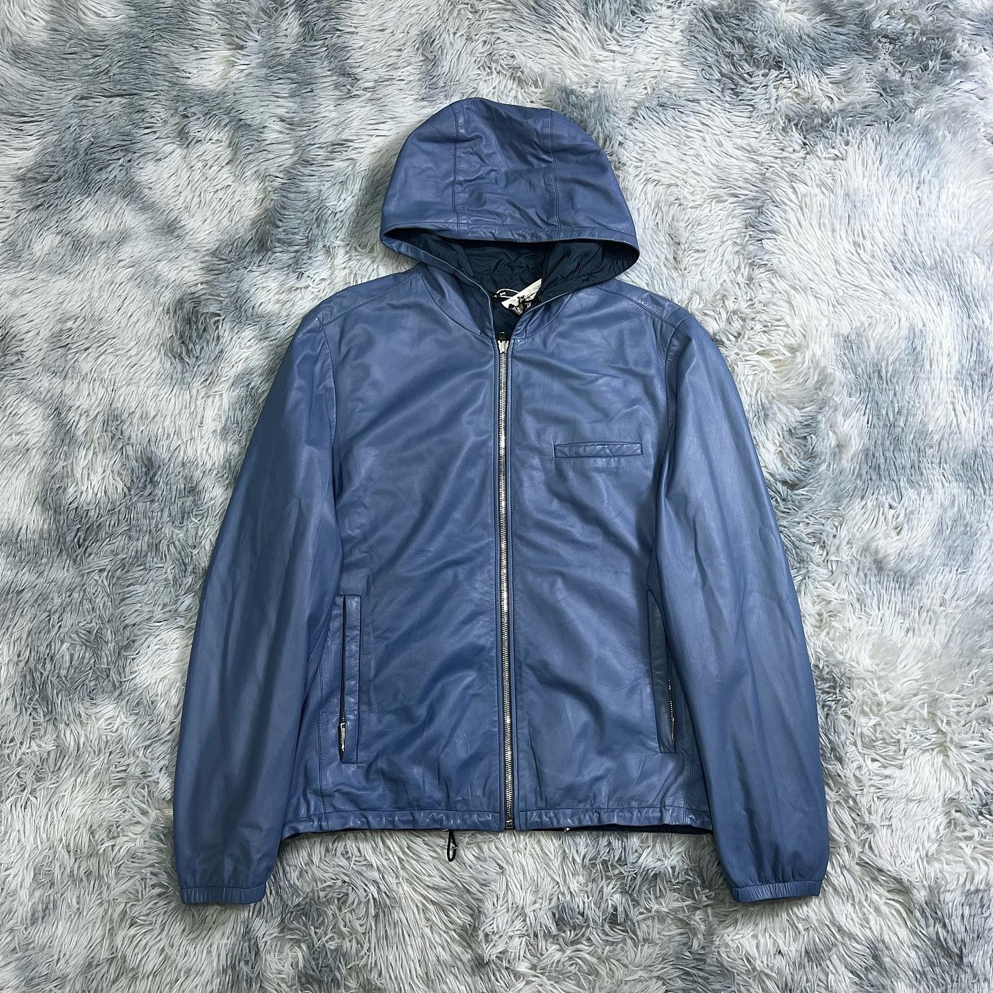 Prada PRADA Reversible Leather Nylon Jacket Size 52 Size US L / EU 52-54 / 3 - 5 Thumbnail
