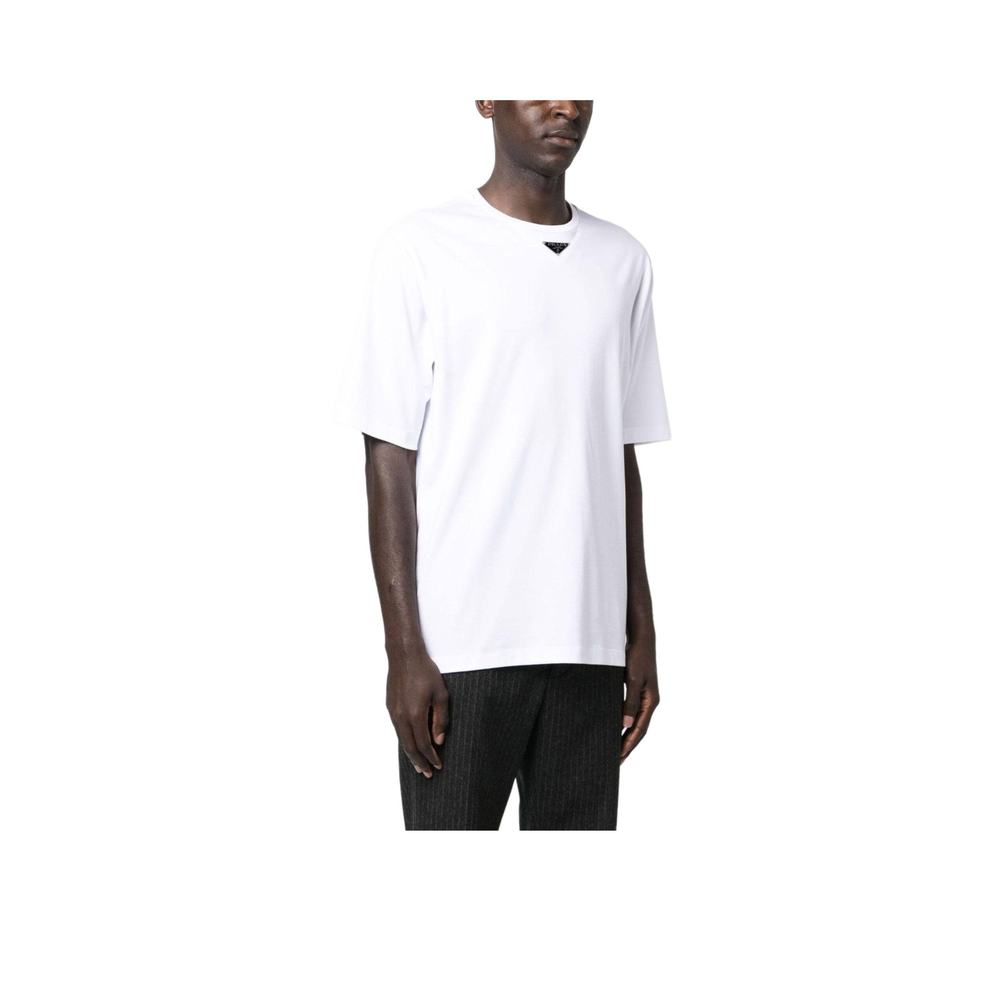 Prada Prada Triangle Logo Patch T-Shirt Size L Size US L / EU 52-54 / 3 - 7 Thumbnail