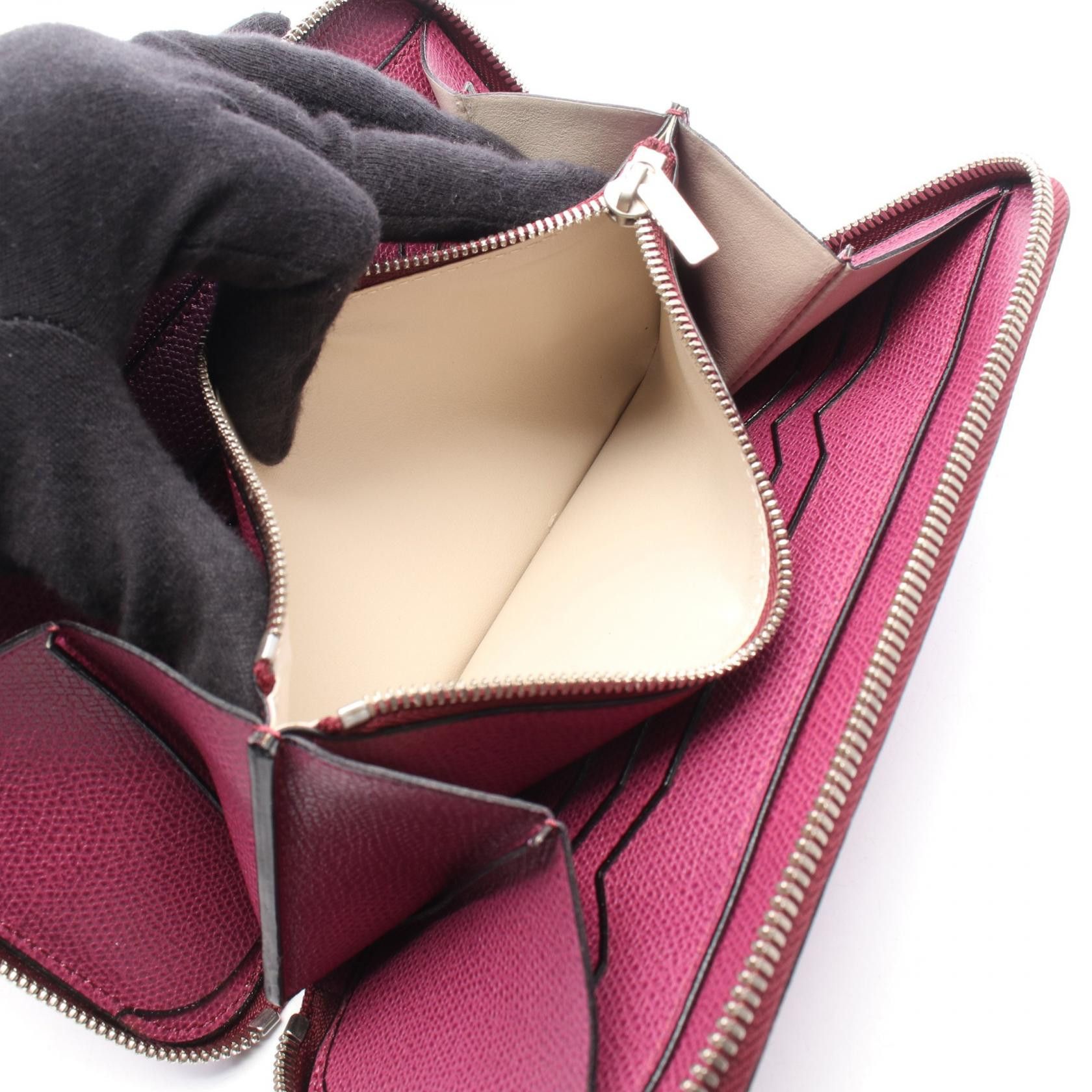 Valextra Valextra Valextra Calfskin Long Zip Wallet Leather Long Wallet DUTY FREE for USA Size ONE SIZE - 4 Thumbnail