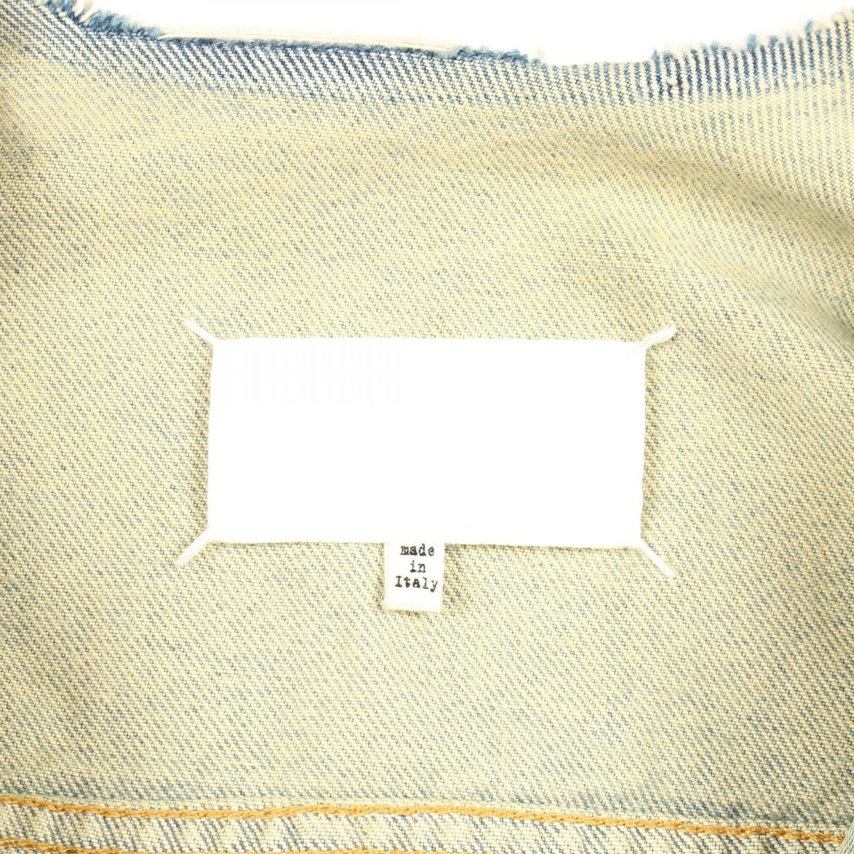 Maison Margiela Maison Margiela Maison Margiela Cotton Denim Jacket Textile Outerwear DUTY FREE for USA Size ONE SIZE - 3 Thumbnail