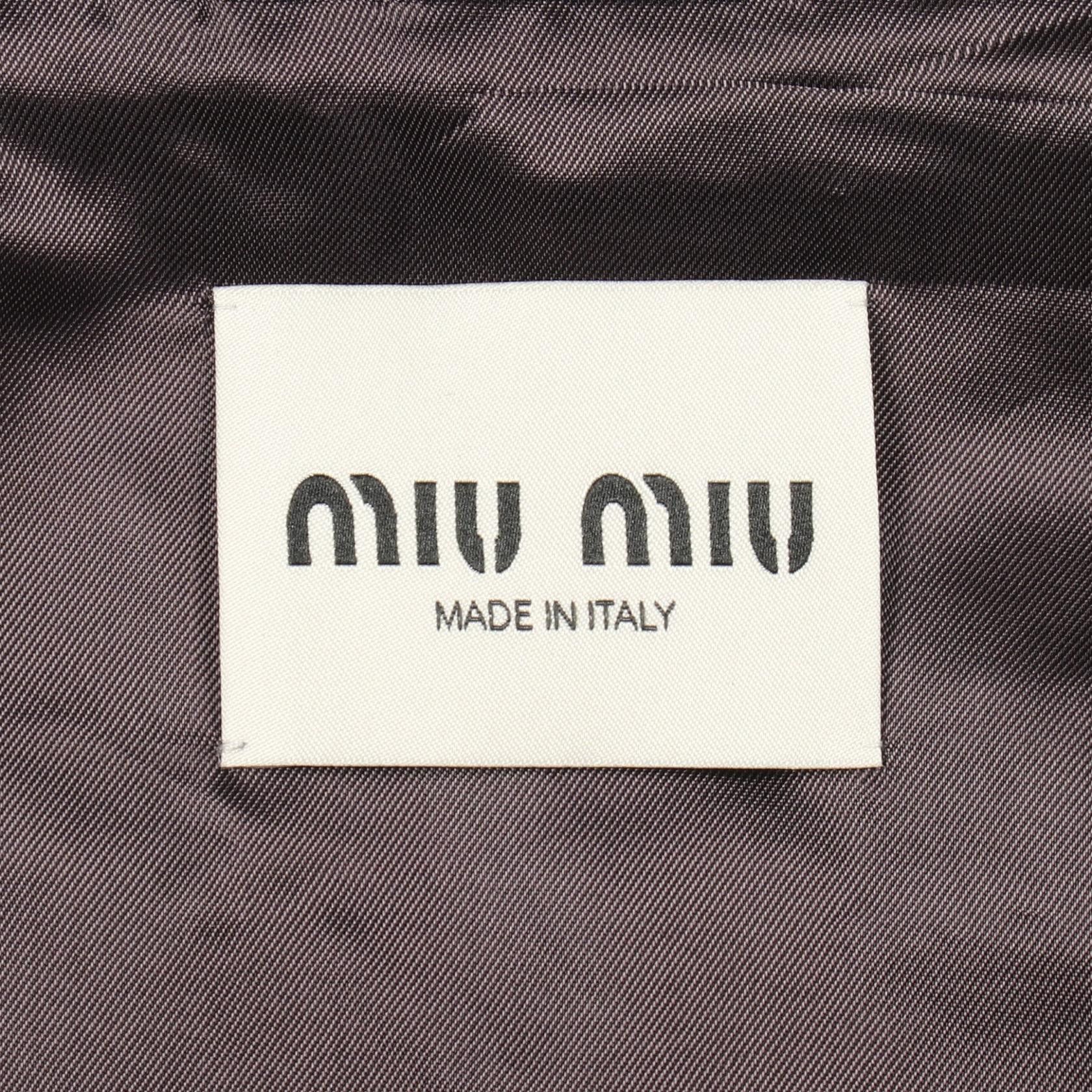Miu Miu Miu Miu Miu Miu Wool Mohair Jacket Textile Outerwear ML1041 DUTY FREE for USA Size ONE SIZE - 3 Thumbnail