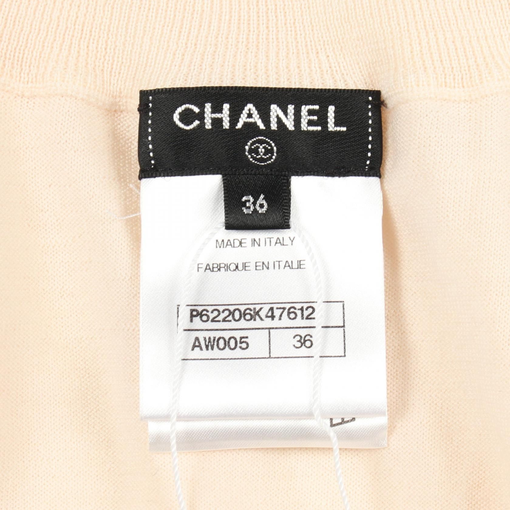 Chanel Chanel Chanel Wool High Neck Knit Textile Tops P62206K47612 DUTY FREE for USA Size ONE SIZE - 3 Thumbnail