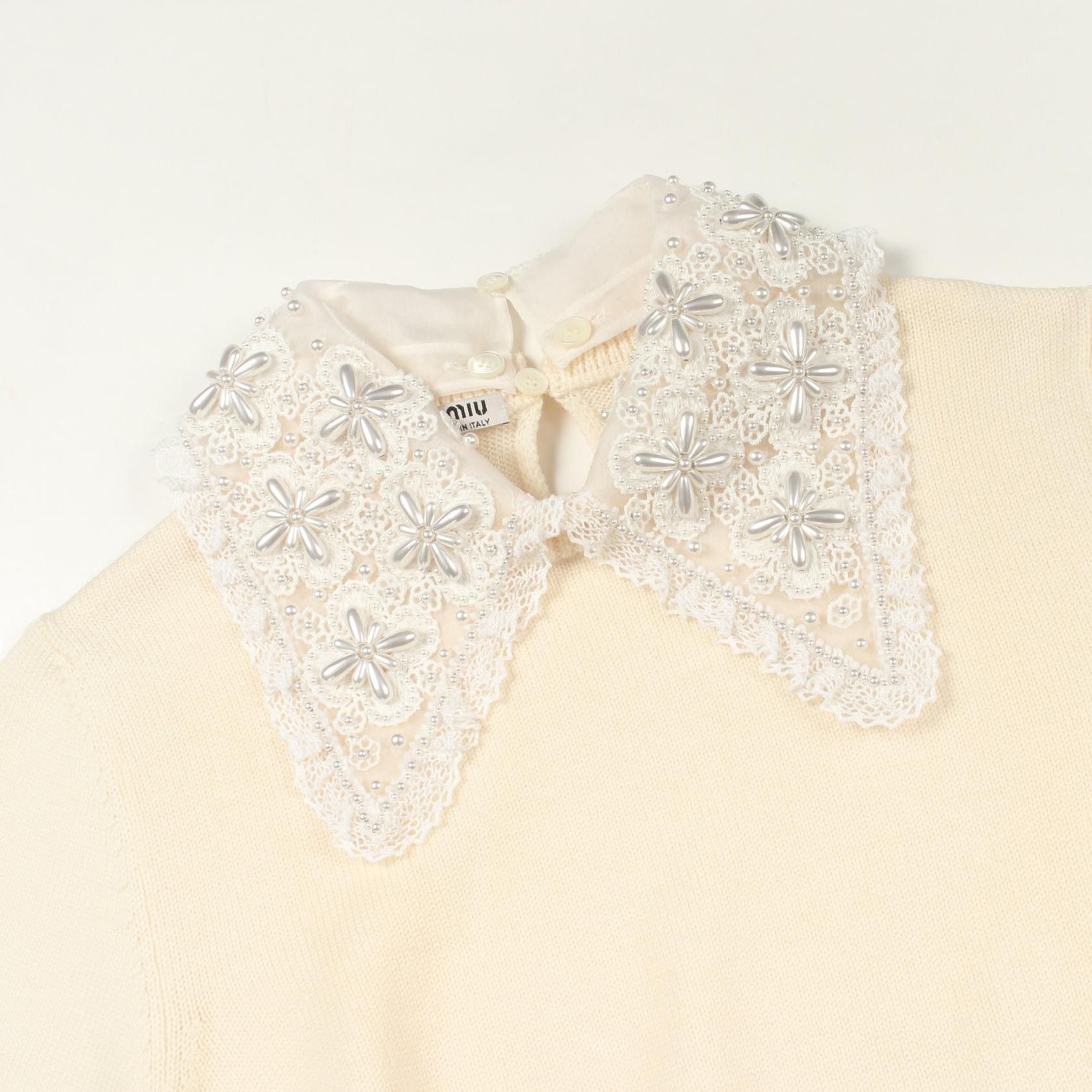 Miu Miu Miu Miu Miu Miu Wool Knit Top Textile Tops DUTY FREE for USA Size ONE SIZE - 6 Thumbnail