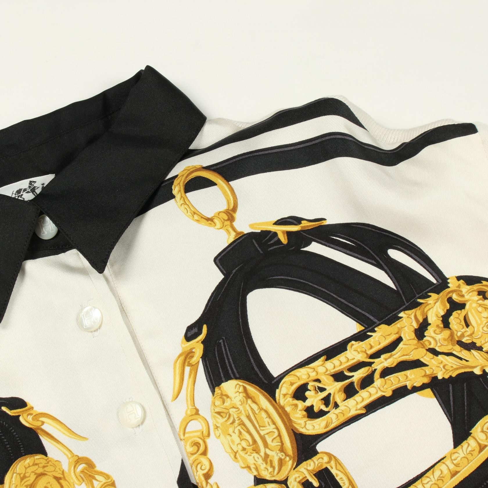 Hermes Hermes Hermes BRIDES de GALA Silk Cotton Polo Shirt XL Textile Tops DUTY FREE for USA Size ONE SIZE - 7 Thumbnail
