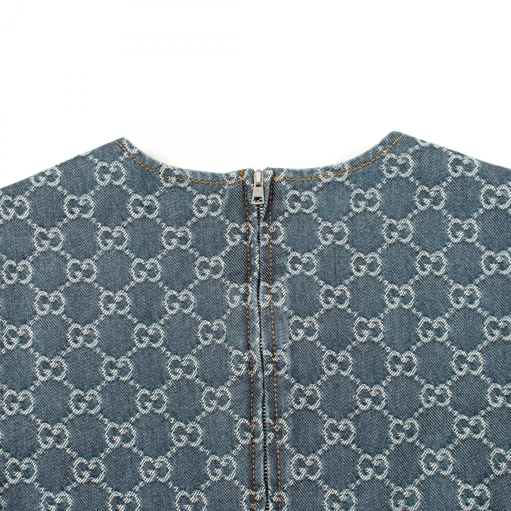 Gucci Gucci Gucci GG Denim Dress Textile Dresses 818219 DUTY FREE for USA Size ONE SIZE - 5 Thumbnail