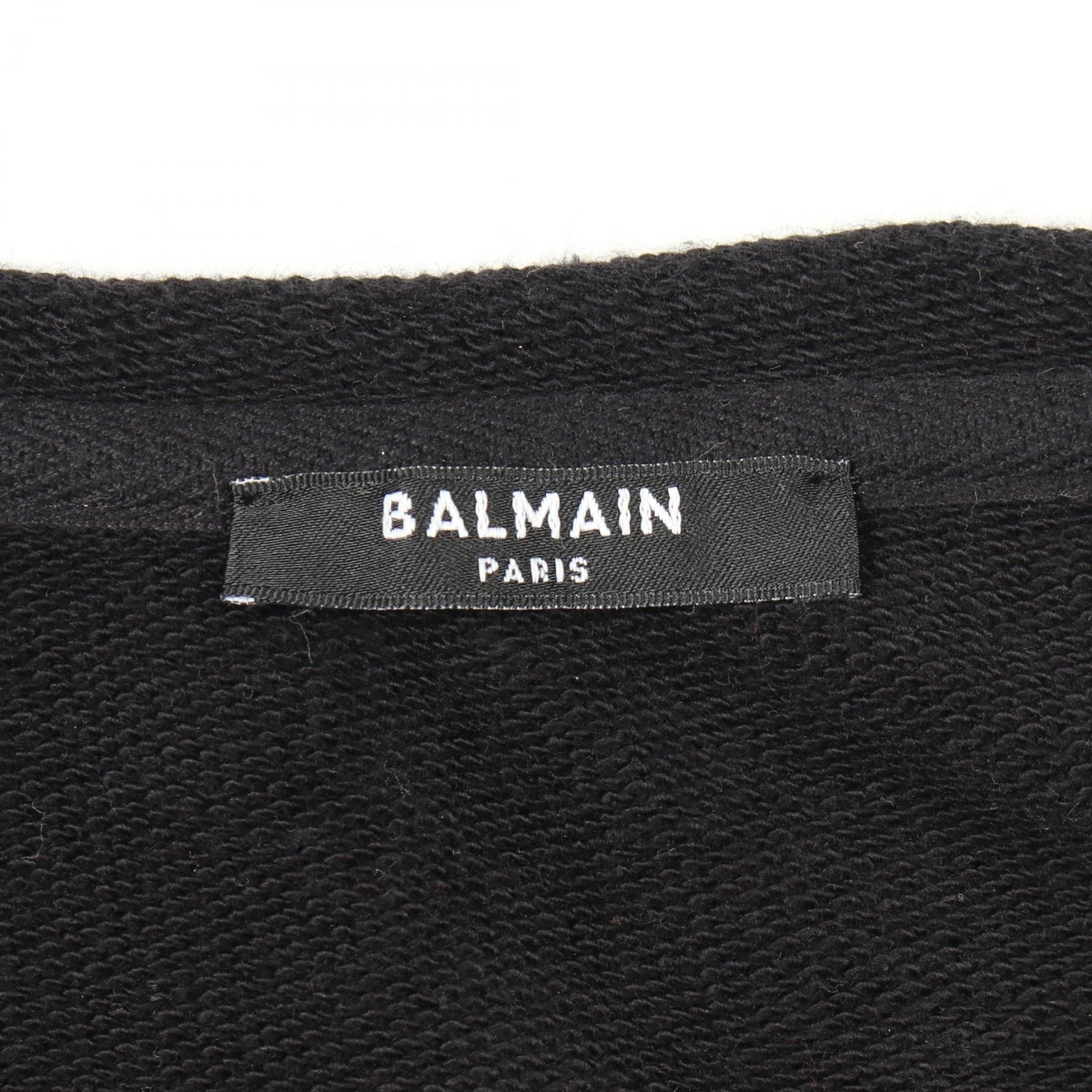 Balmain Balmain Balmain Cotton Sweatshirt Textile Sweatshirts & Hoodies DUTY FREE for USA Size ONE SIZE - 3 Thumbnail