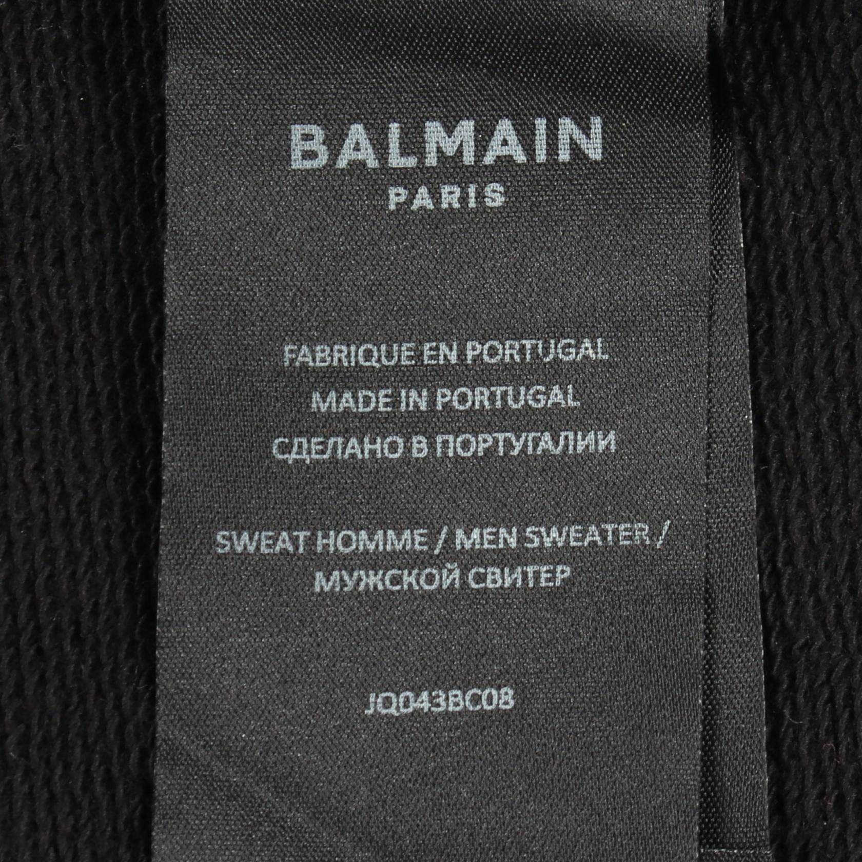 Balmain Balmain Balmain Cotton Sweatshirt Textile Sweatshirts & Hoodies DUTY FREE for USA Size ONE SIZE - 5 Thumbnail