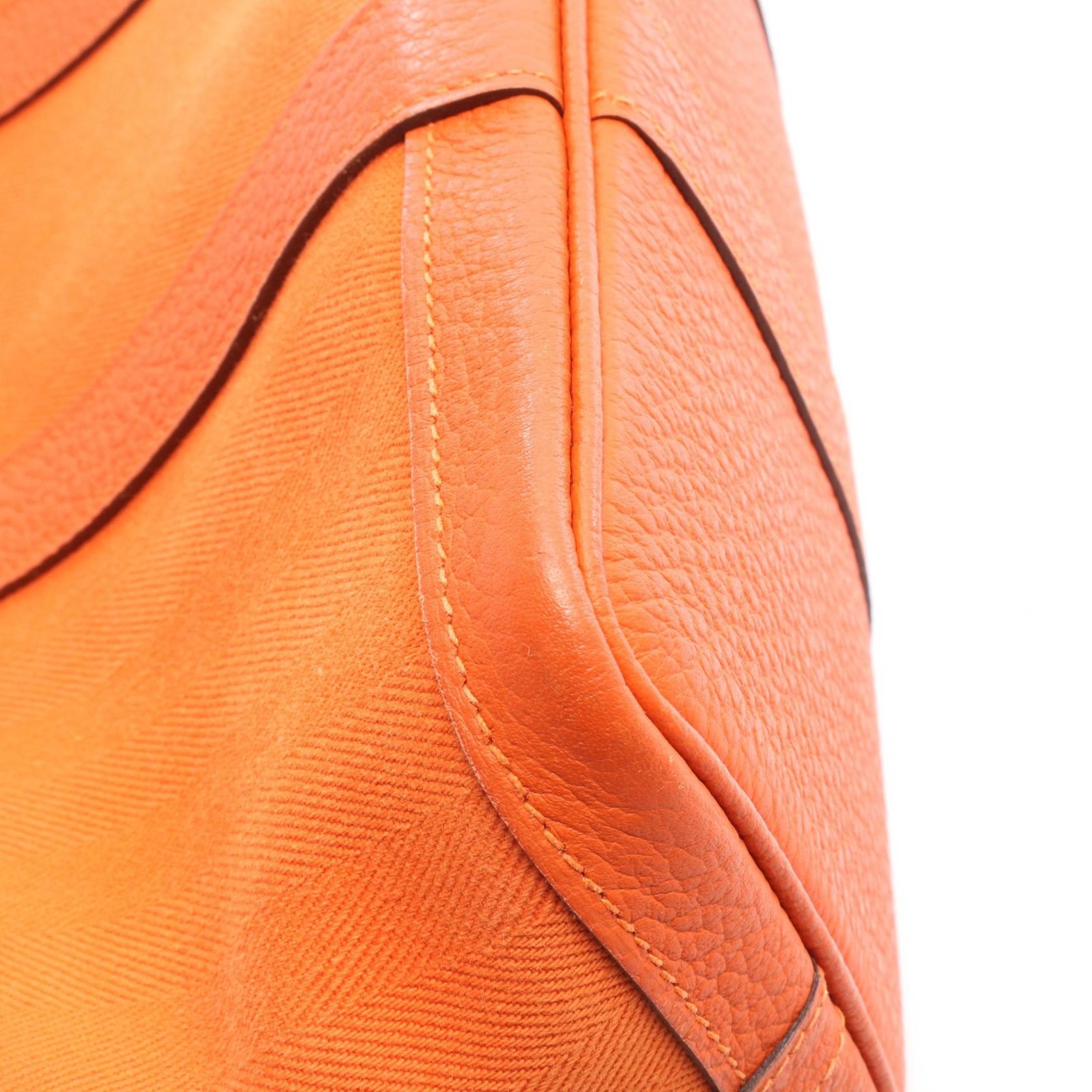 Hermes Hermes Hermes Garden PartyTPM Toile Chevron Leather Tote Bag Textile Tote Bag Q DUTY FREE for USA Size ONE SIZE - 6 Thumbnail