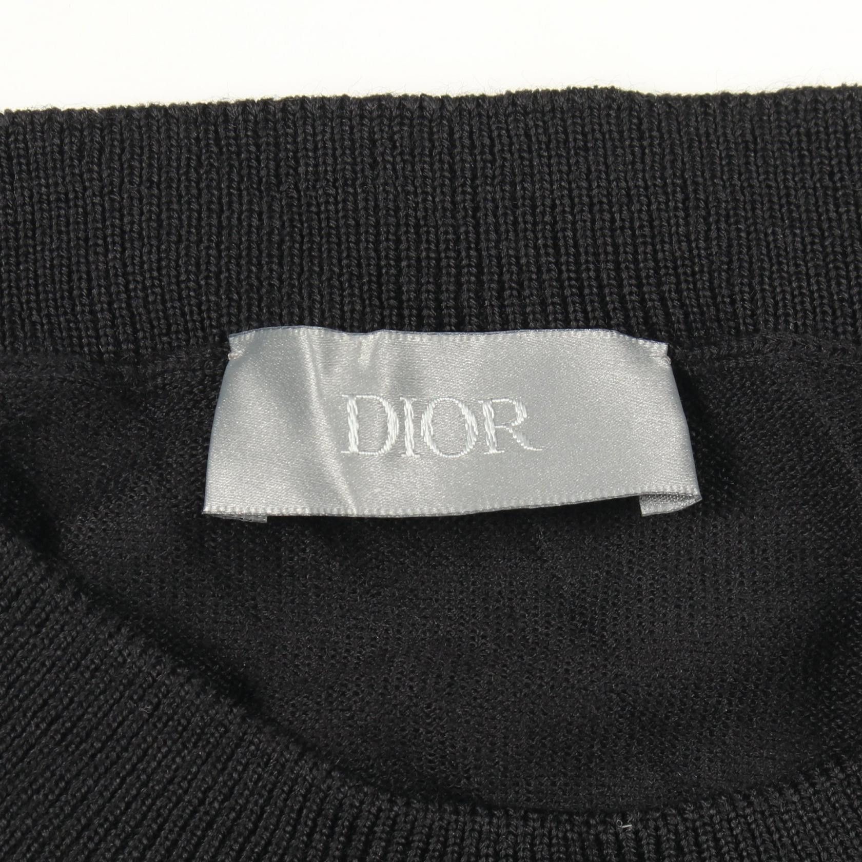 Dior Dior Dior BEE Embroidery Wool Knit Top Textile Tops DUTY FREE for USA Size ONE SIZE - 3 Thumbnail
