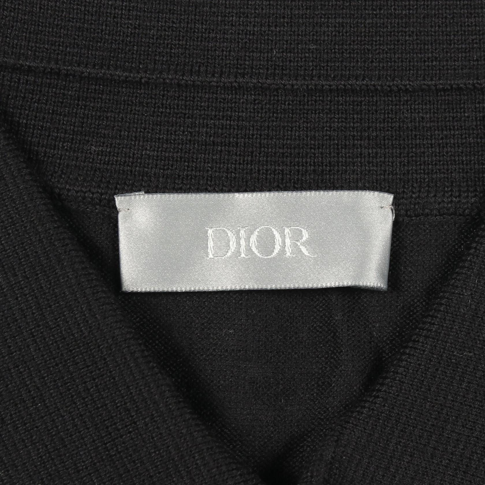 Dior Dior Dior BEE Wool Knit Polo Shirt Textile Tops 013M800AT069 DUTY FREE for USA Size ONE SIZE - 3 Thumbnail