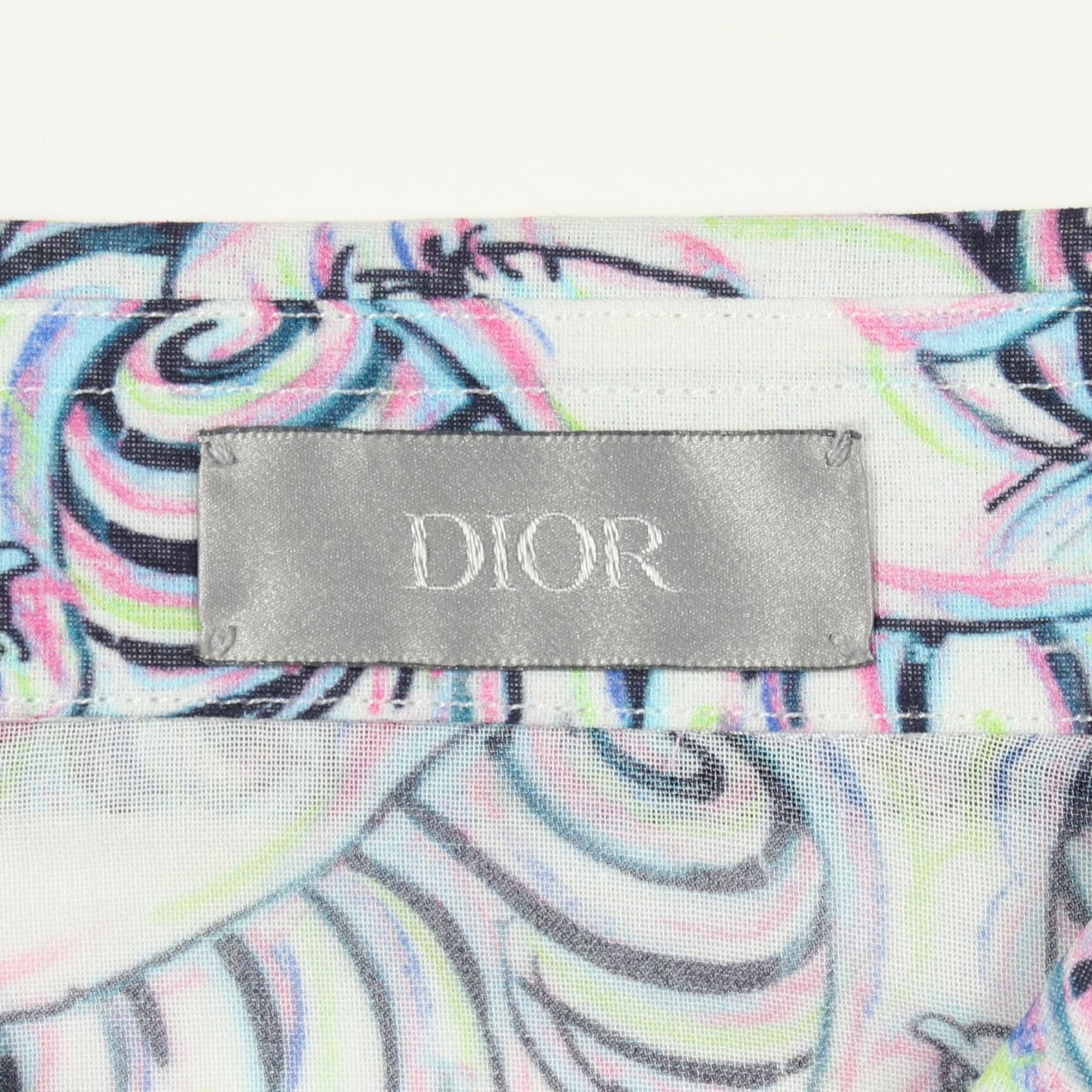 Dior Dior Dior Kenny Scharf Tiger Cotton T Shirt Textile Tops DUTY FREE for USA Size ONE SIZE - 3 Thumbnail