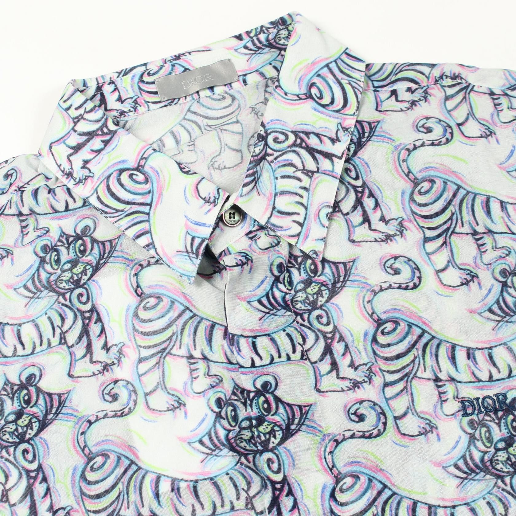 Dior Dior Dior Kenny Scharf Tiger Cotton T Shirt Textile Tops DUTY FREE for USA Size ONE SIZE - 5 Thumbnail