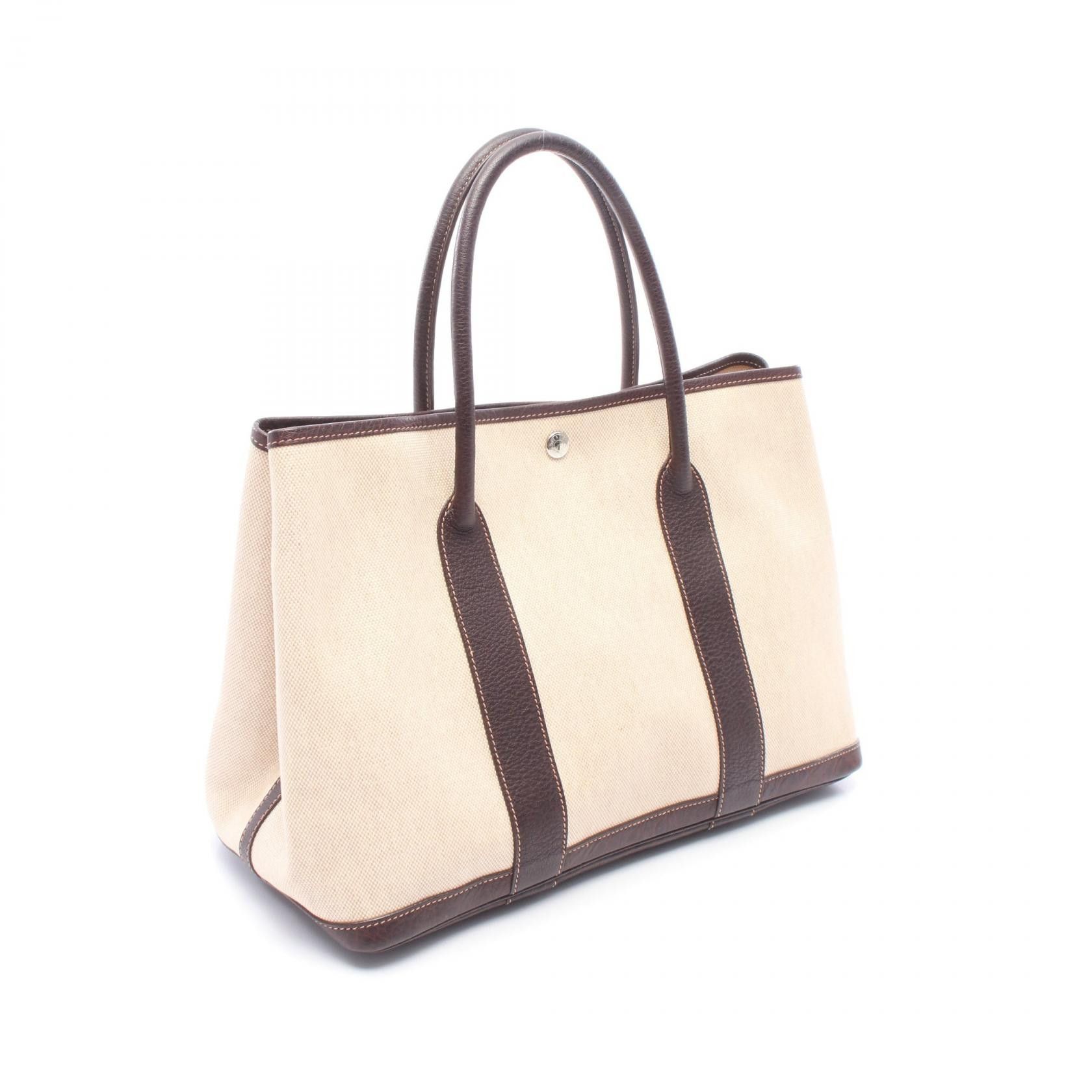 Hermes Hermes Hermes Garden Party PM leather canvas tote bag Leather Tote Bag F DUTY FREE for USA Size ONE SIZE - 2 Thumbnail