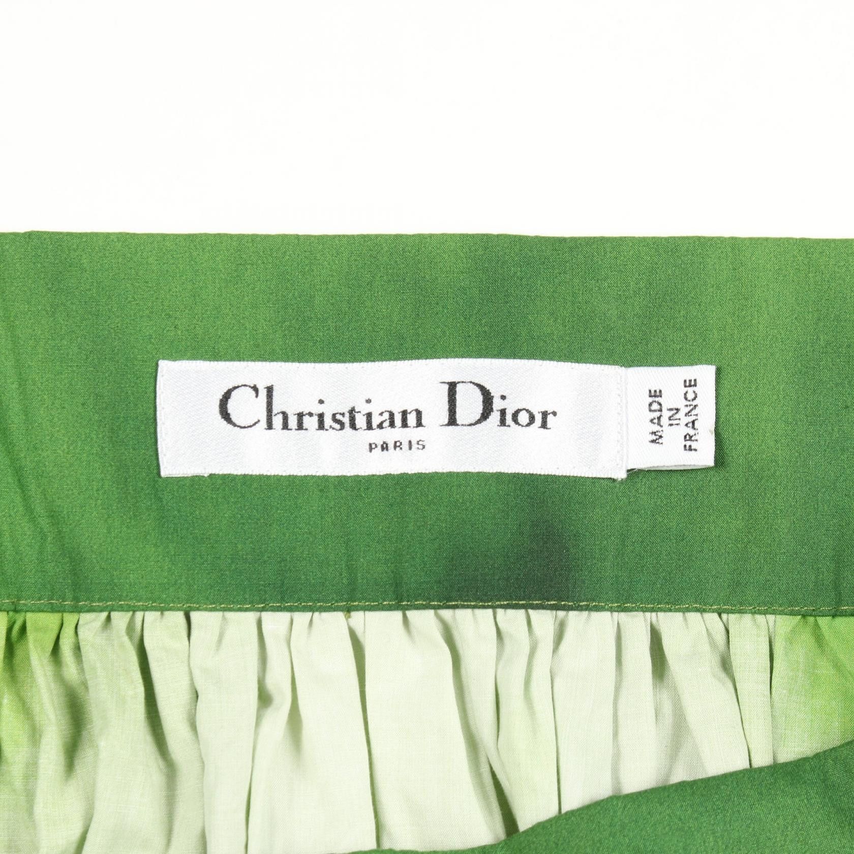 Dior Dior Dior Cotton Skirt Textile Skirts DUTY FREE for USA Size ONE SIZE - 3 Thumbnail