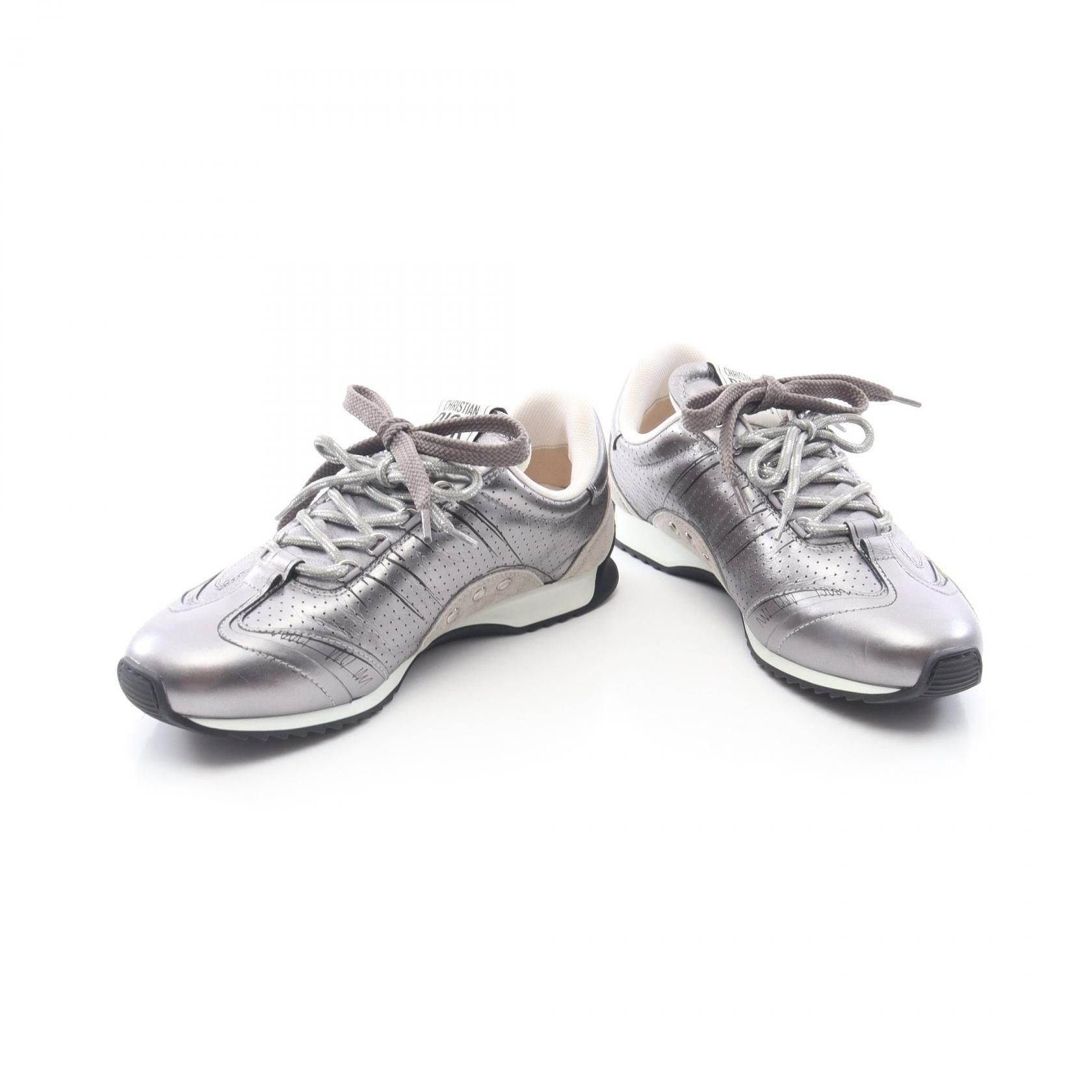 Dior Dior Dior D-Sketch Leather Suede Sneakers Leather Shoes DUTY FREE for USA Size ONE SIZE - 3 Thumbnail