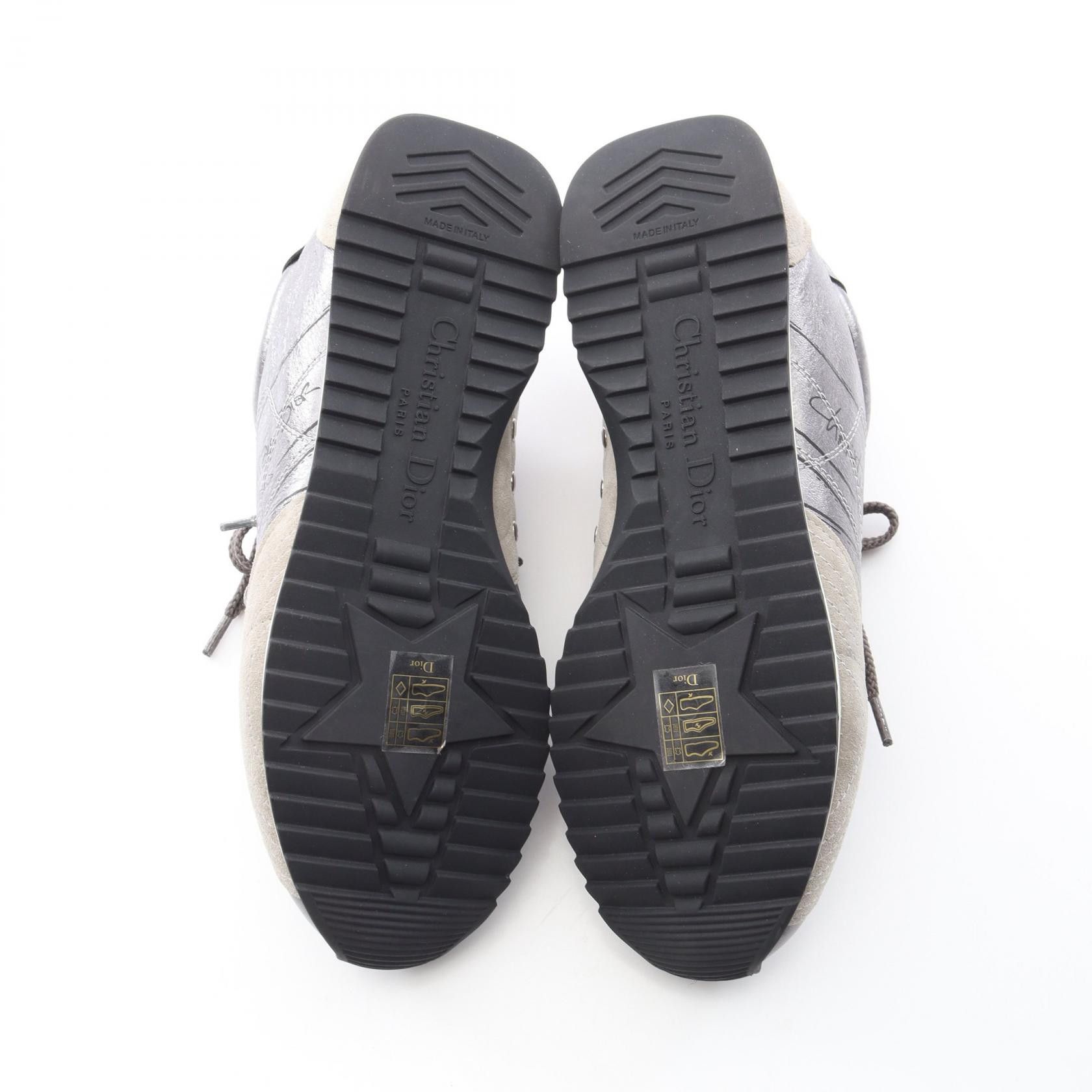 Dior Dior Dior D-Sketch Leather Suede Sneakers Leather Shoes DUTY FREE for USA Size ONE SIZE - 4 Thumbnail