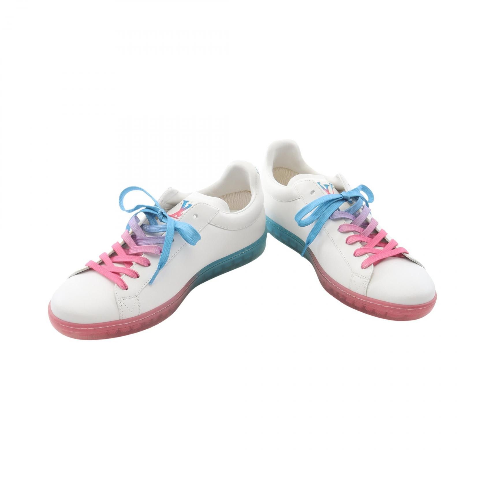 Louis Vuitton Louis Vuitton Louis Vuitton Luxembourg Samothrace Line Leather Sneakers Leather Shoes DUTY FREE for USA Size ONE SIZE - 3 Thumbnail