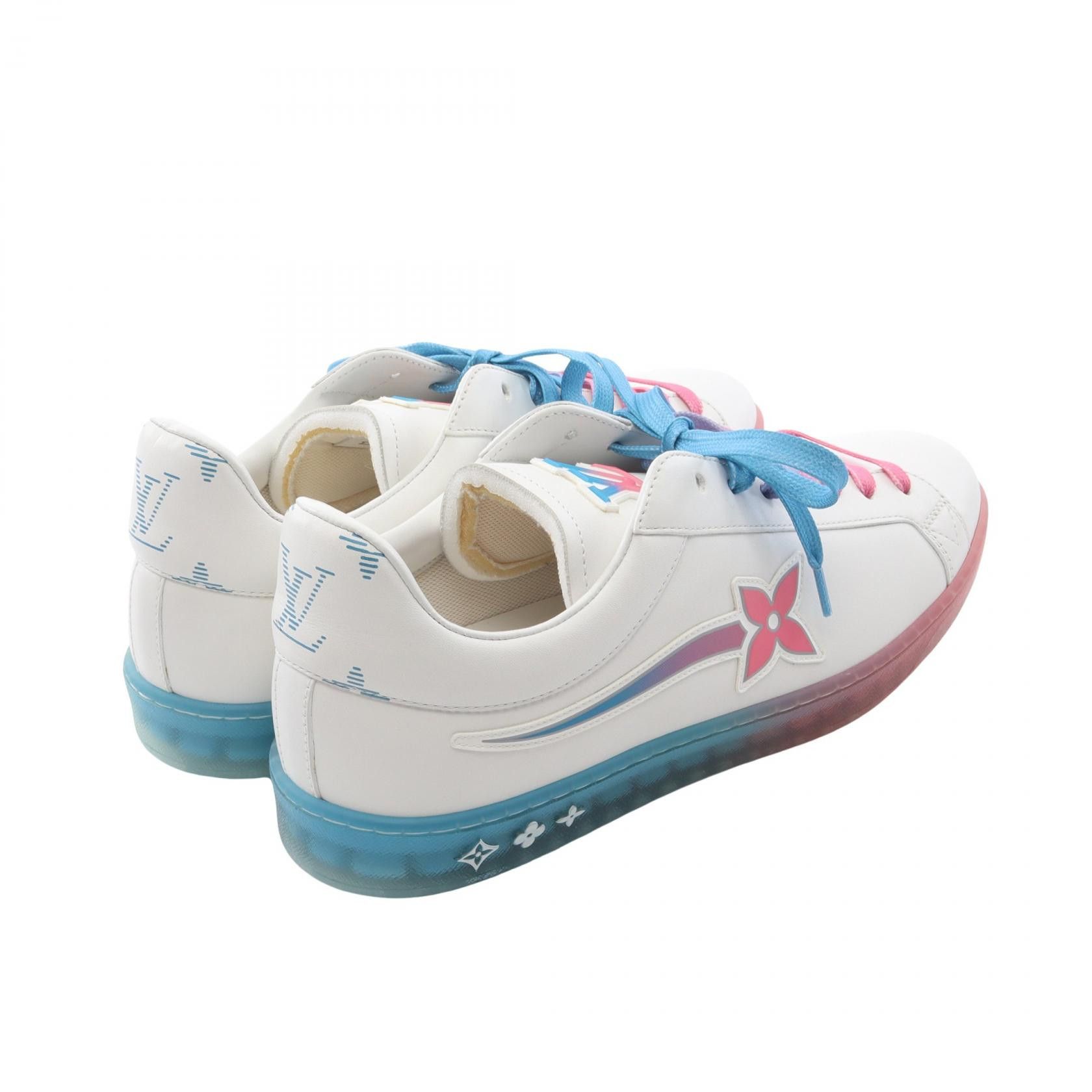 Louis Vuitton Louis Vuitton Louis Vuitton Luxembourg Samothrace Line Leather Sneakers Leather Shoes DUTY FREE for USA Size ONE SIZE - 2 Thumbnail