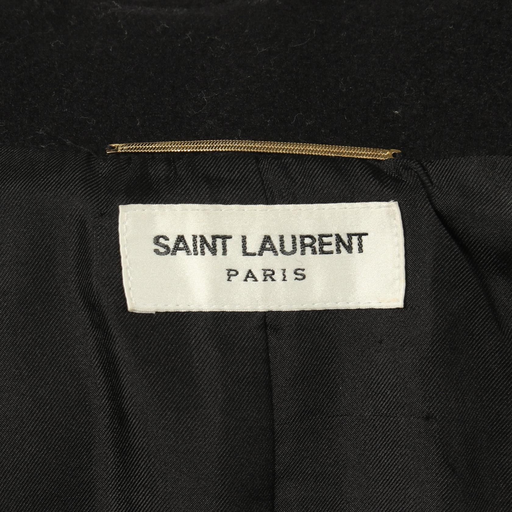 Yves Saint Laurent Yves Saint Laurent Saint Laurent Paris Wool Coat Textile Outerwear 707010 DUTY FREE for USA Size ONE SIZE - 3 Thumbnail