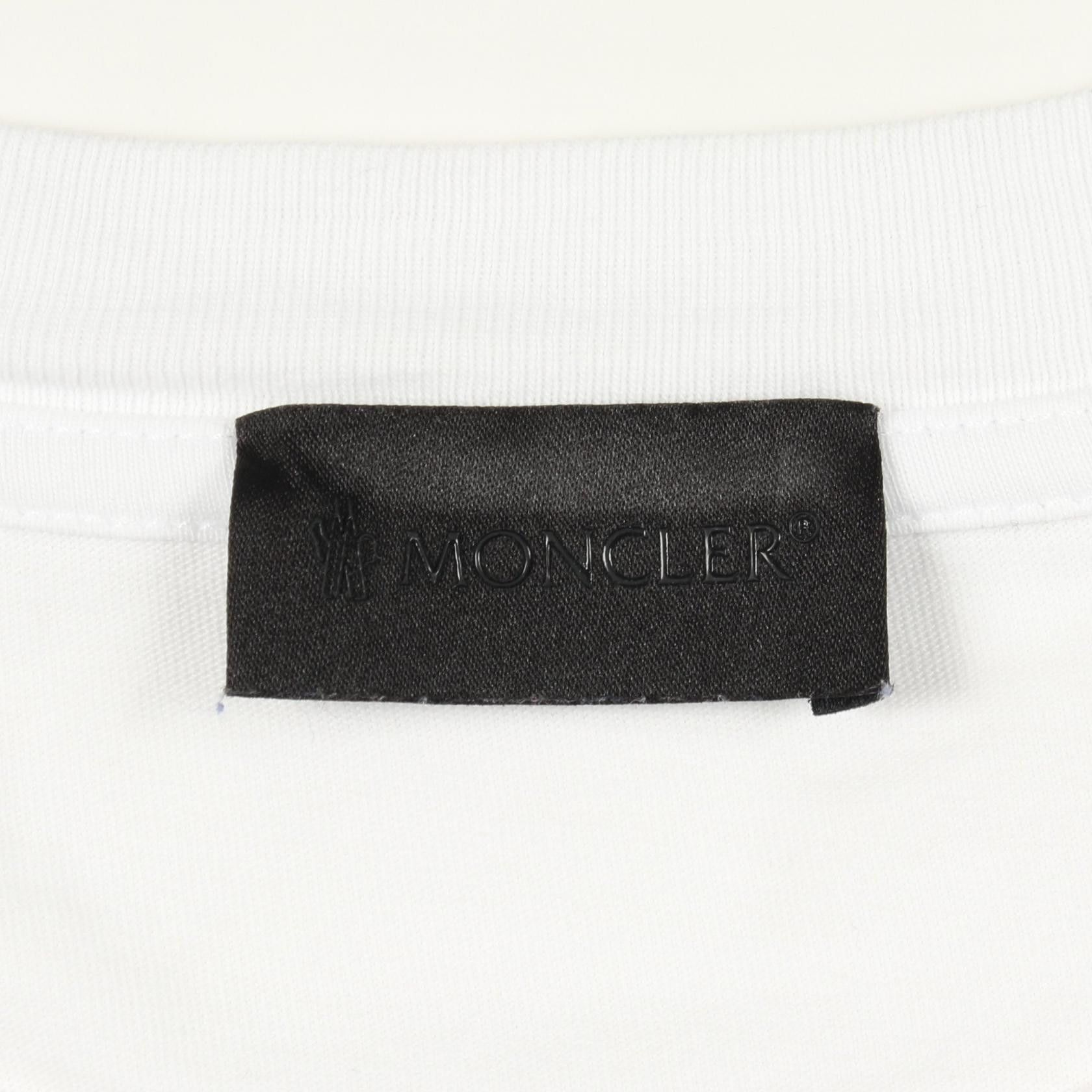 Moncler Moncler Moncler Logo Cotton T shirt Textile T-Shirts J10918C00028 DUTY FREE for USA Size ONE SIZE - 3 Thumbnail