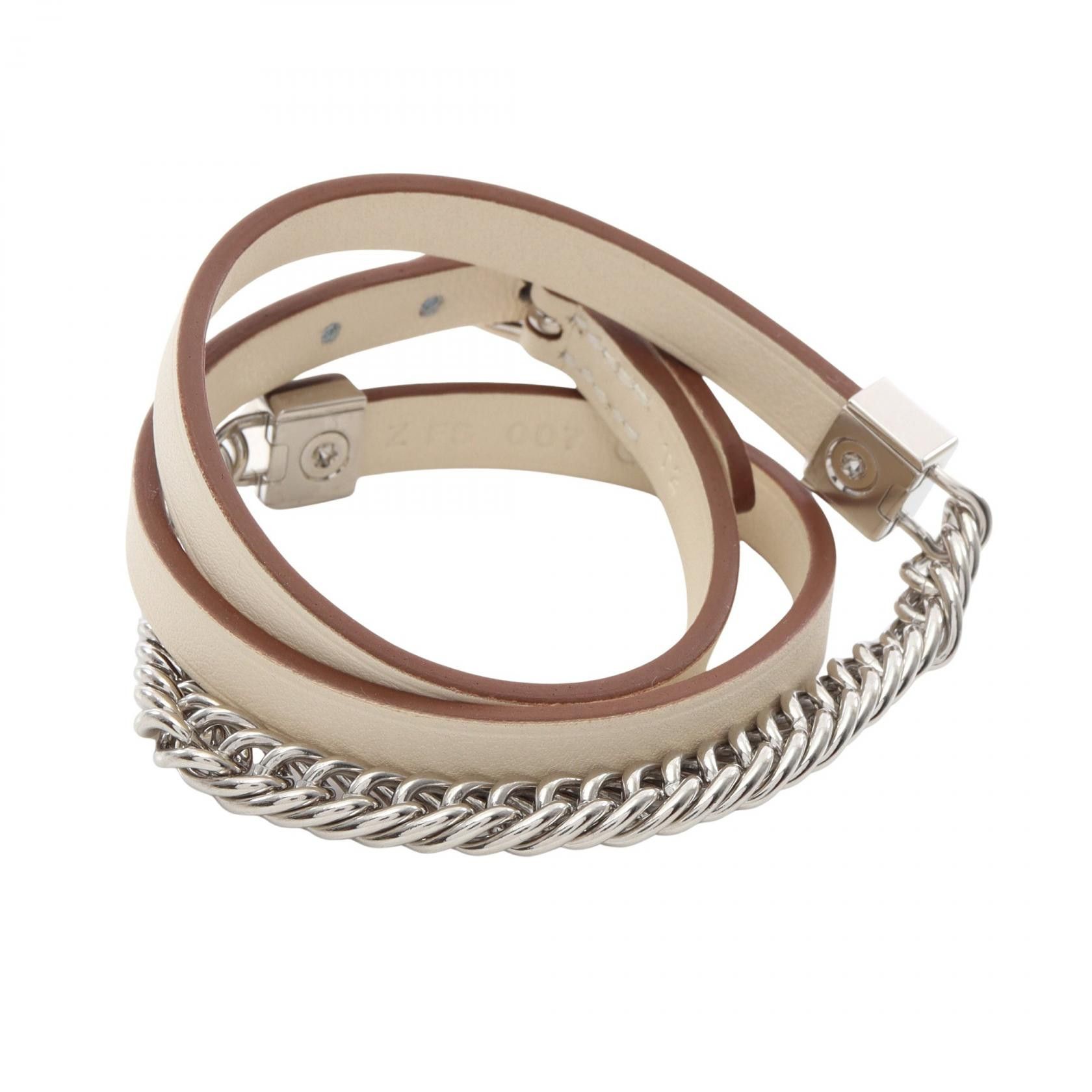 Hermes Hermes Hermes Gourmettes Escale Triple Tour Stainless Steel Leather Bracelet Leather Bracelet Stamp Z DUTY FREE for USA Size ONE SIZE - 2 Thumbnail