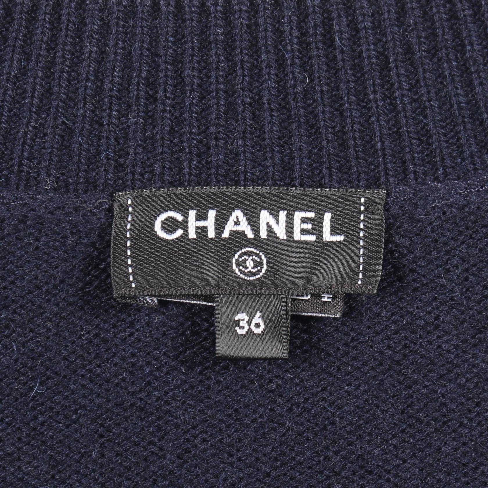 Chanel Chanel CHANEL Coco Mark Cashmere Cardigan Textile Tops P74230K10636 DUTY FREE for USA Size ONE SIZE - 3 Thumbnail